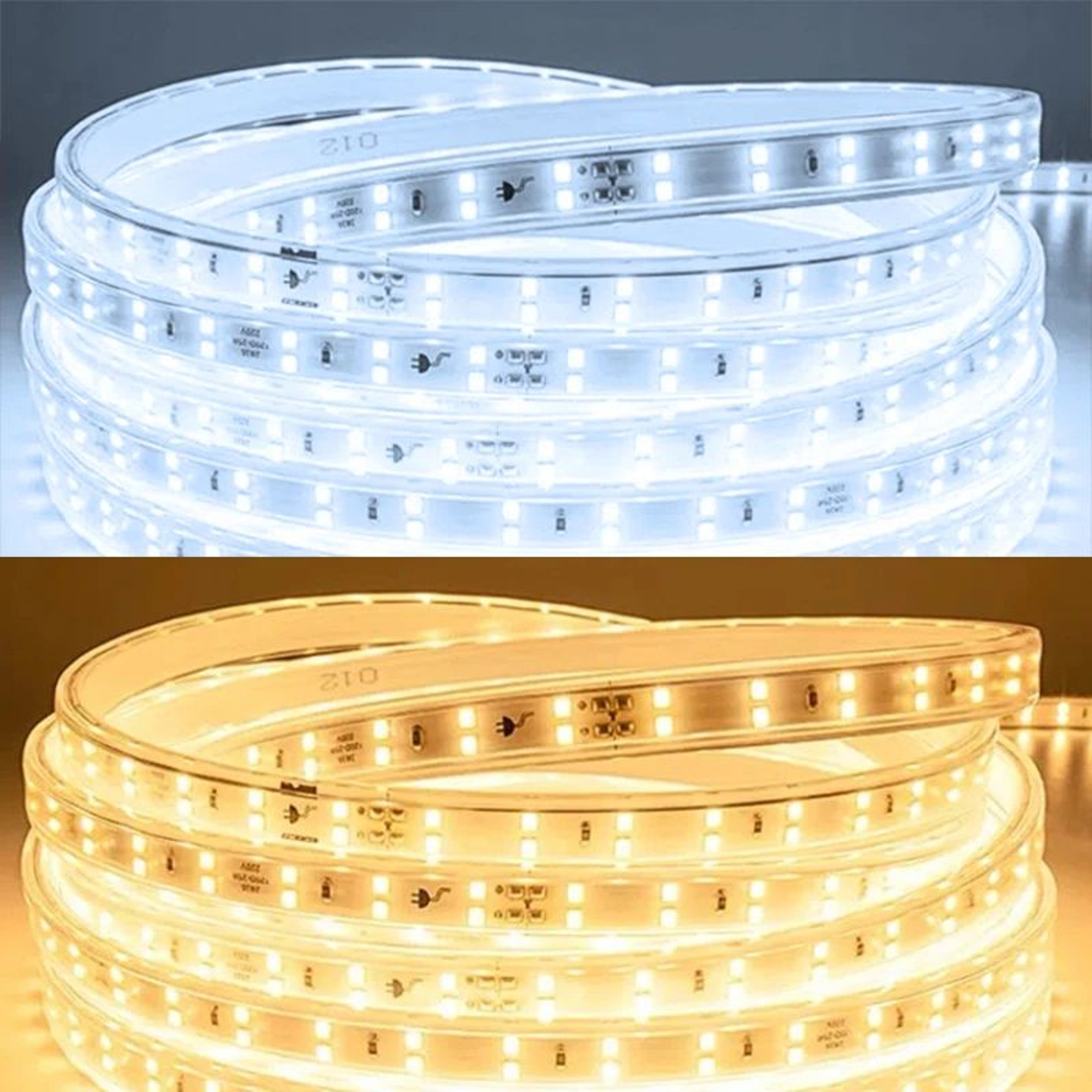 220V Waterproof LED Strip Light With EU Plug Flexible 2835 Ribbon For Indoor And Outdoor Decor 1