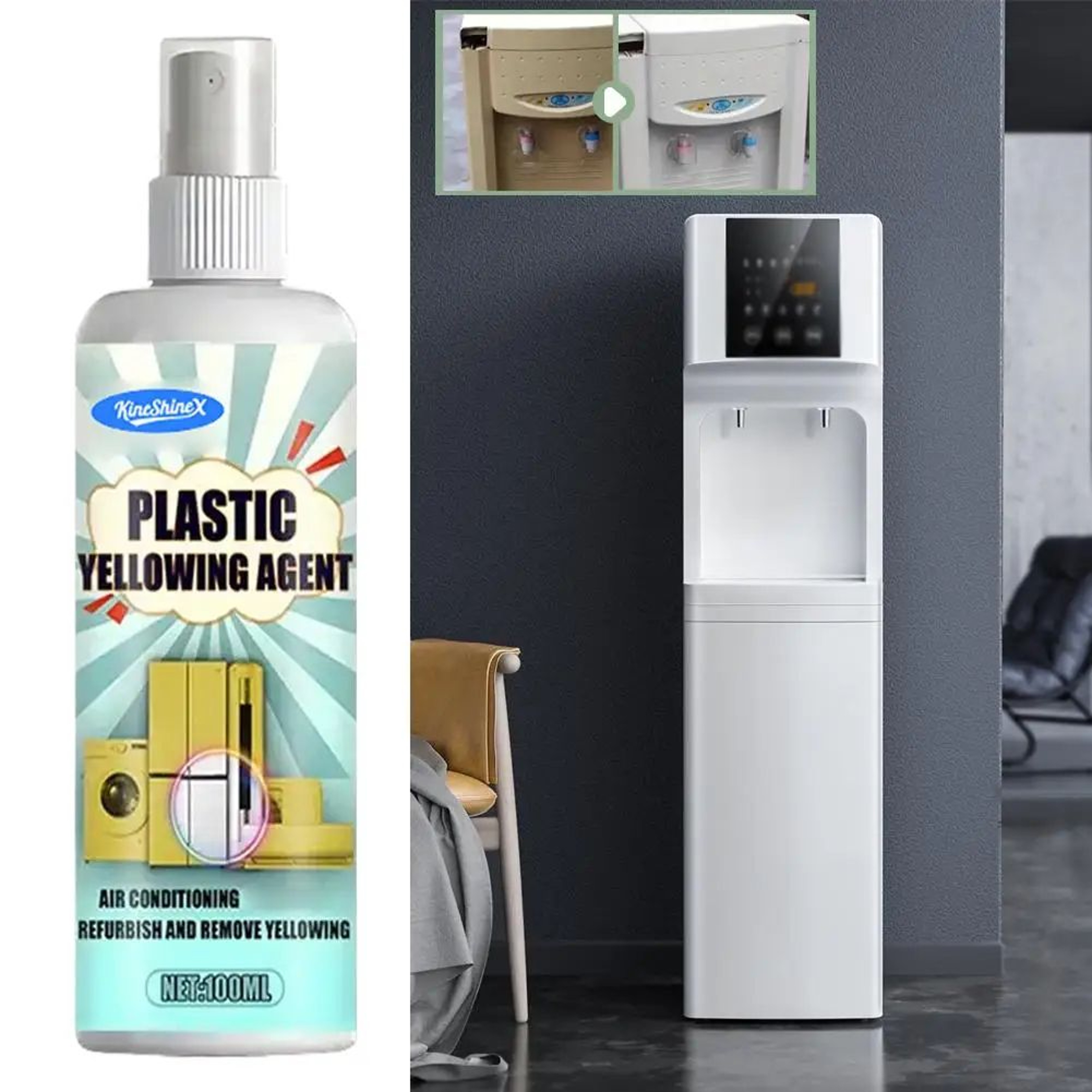 100ML ABS Plastic Yellowing Remover Appliance Surface Restorer 3