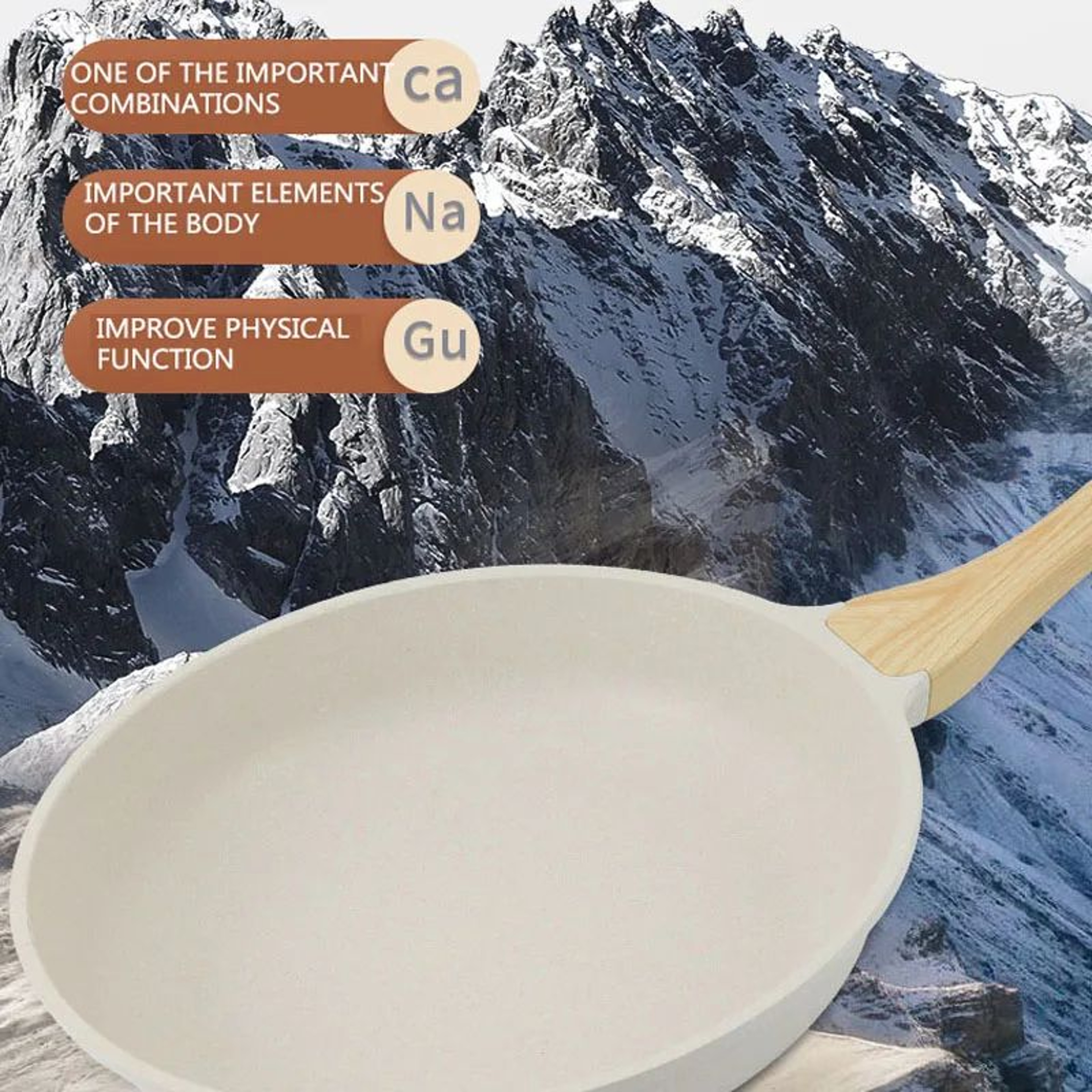 28cm Ceramic NonStick Frying Wok Pan For Induction And Gas Stoves 3