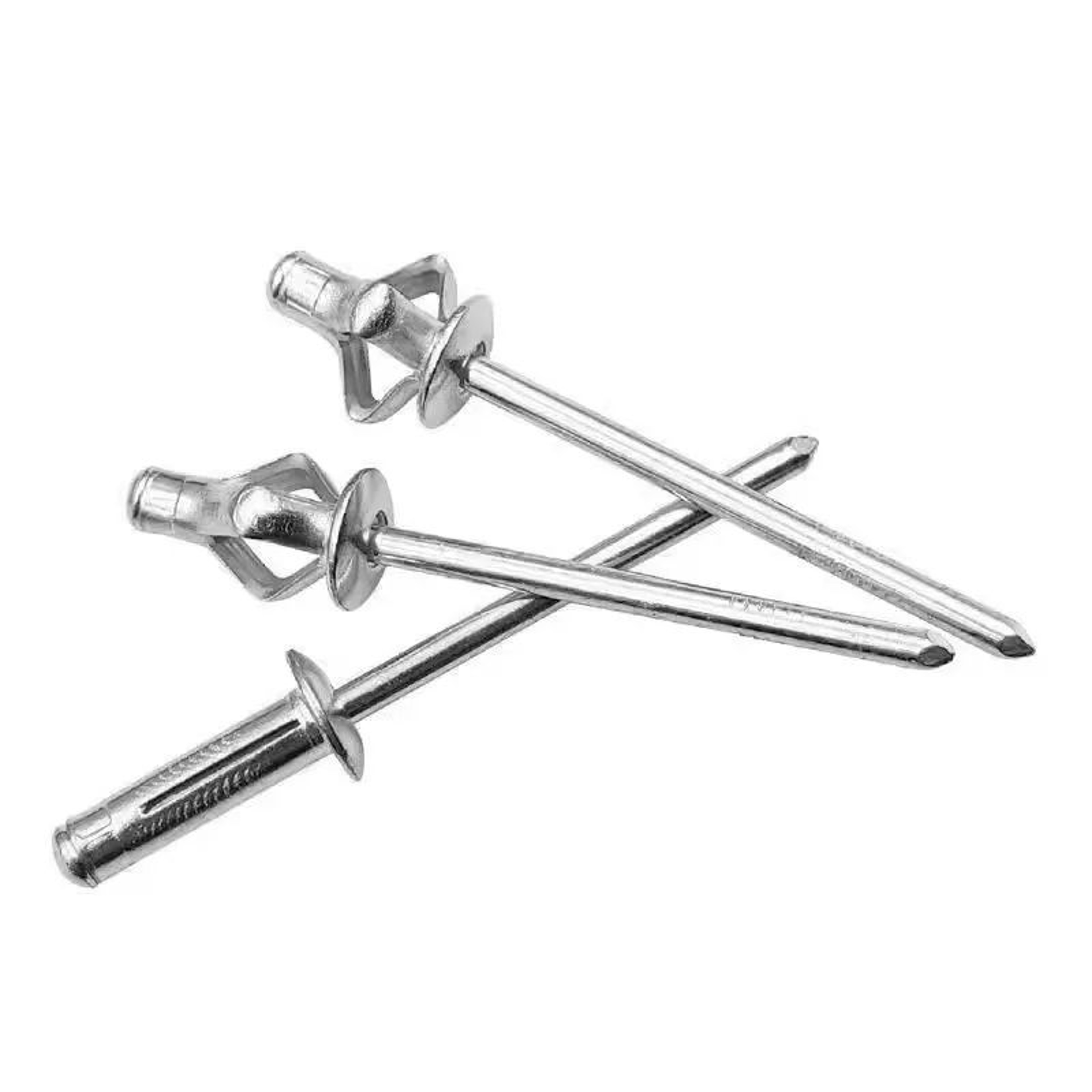 50PCS Aluminum Folding Blind Rivets For Soft Materials 32mm 40mm 48mm 1