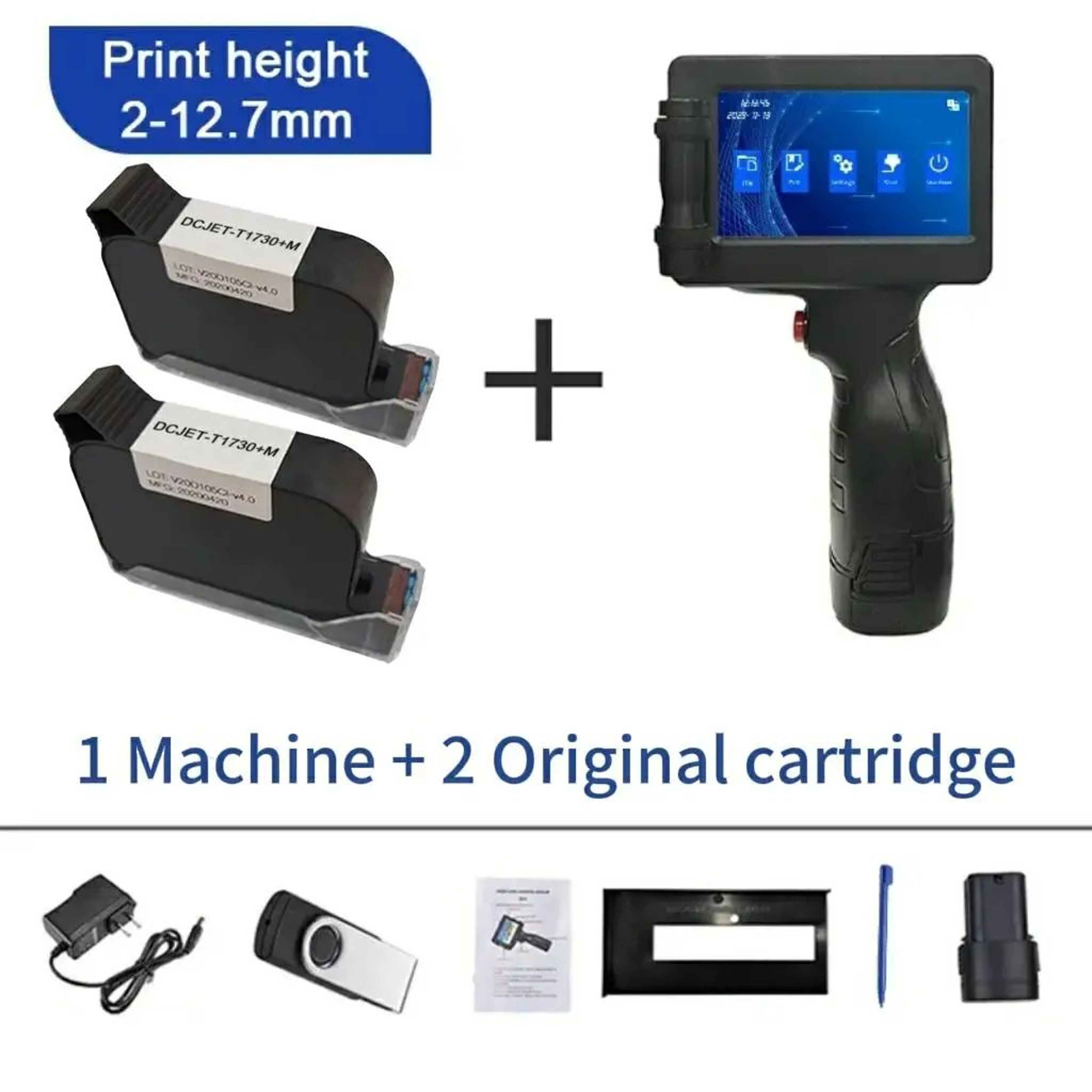 Portable 127mm Handheld Inkjet Printer For Batch Codes QR Codes And Expiry Dates 9
