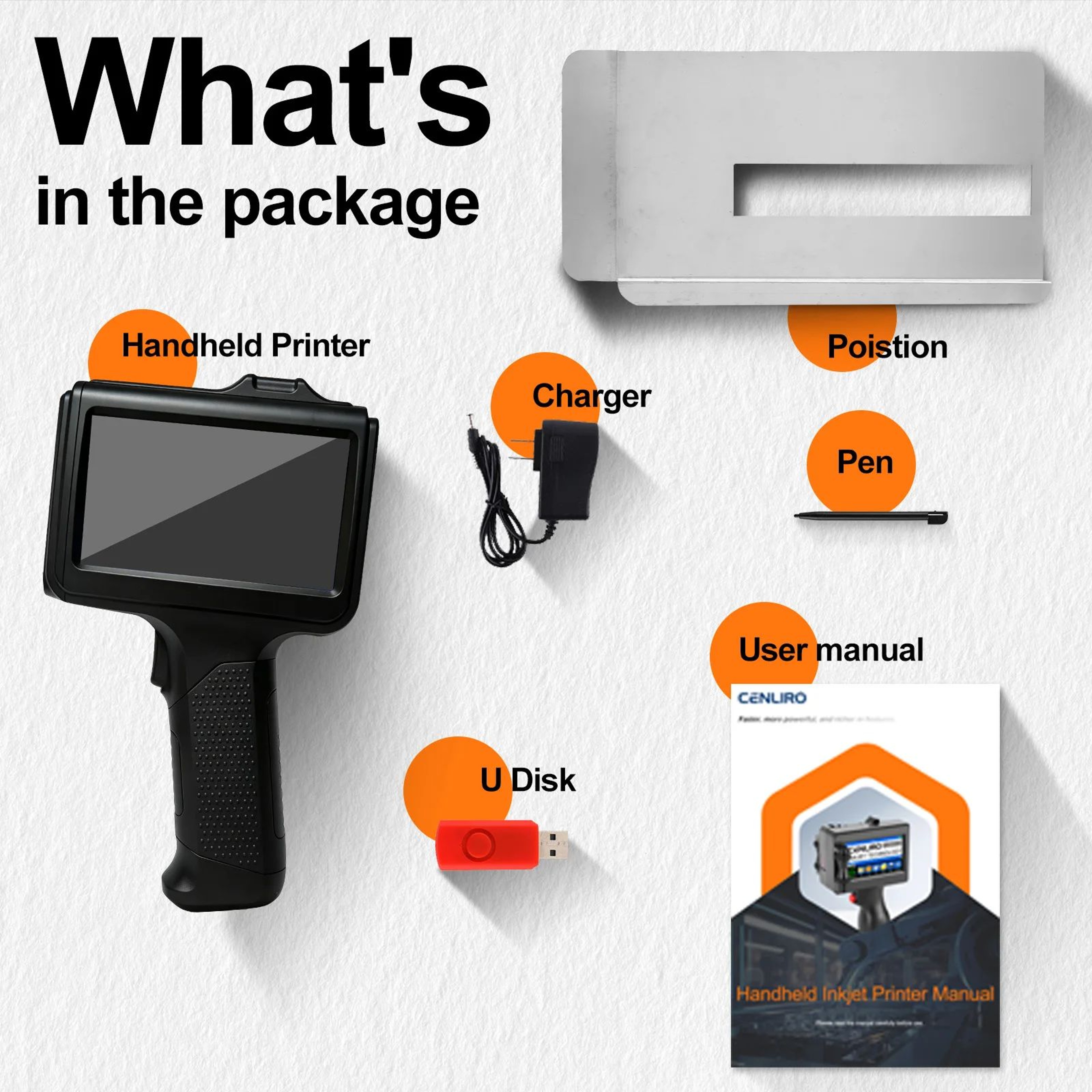 600DPI Handheld Inkjet Printer With FastDrying Ink For Date Batch Number QR Code And Logo Printing 1