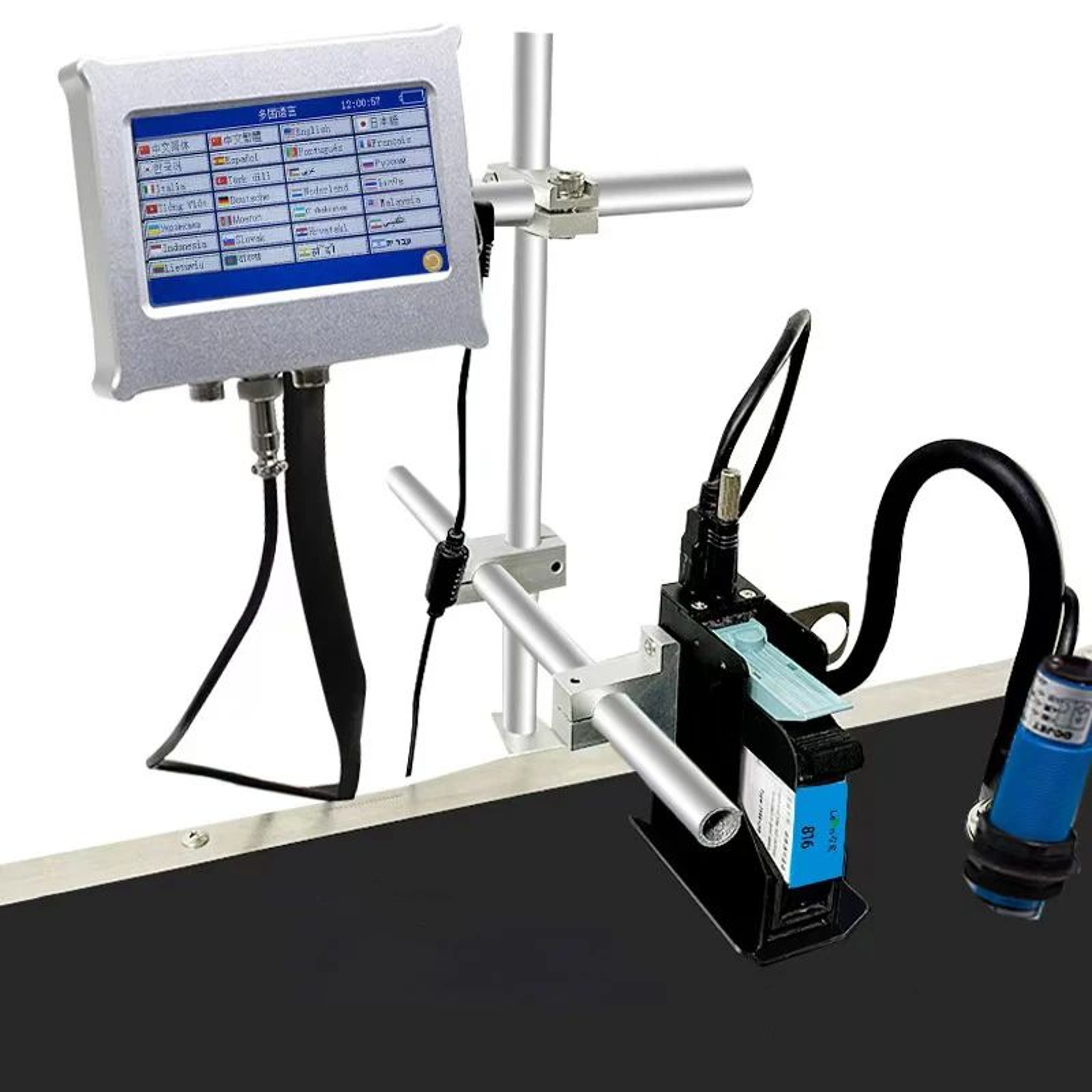 127mm Automatic Inkjet Coding Printer With 25 Languages For Packaging And Logo Printing 4