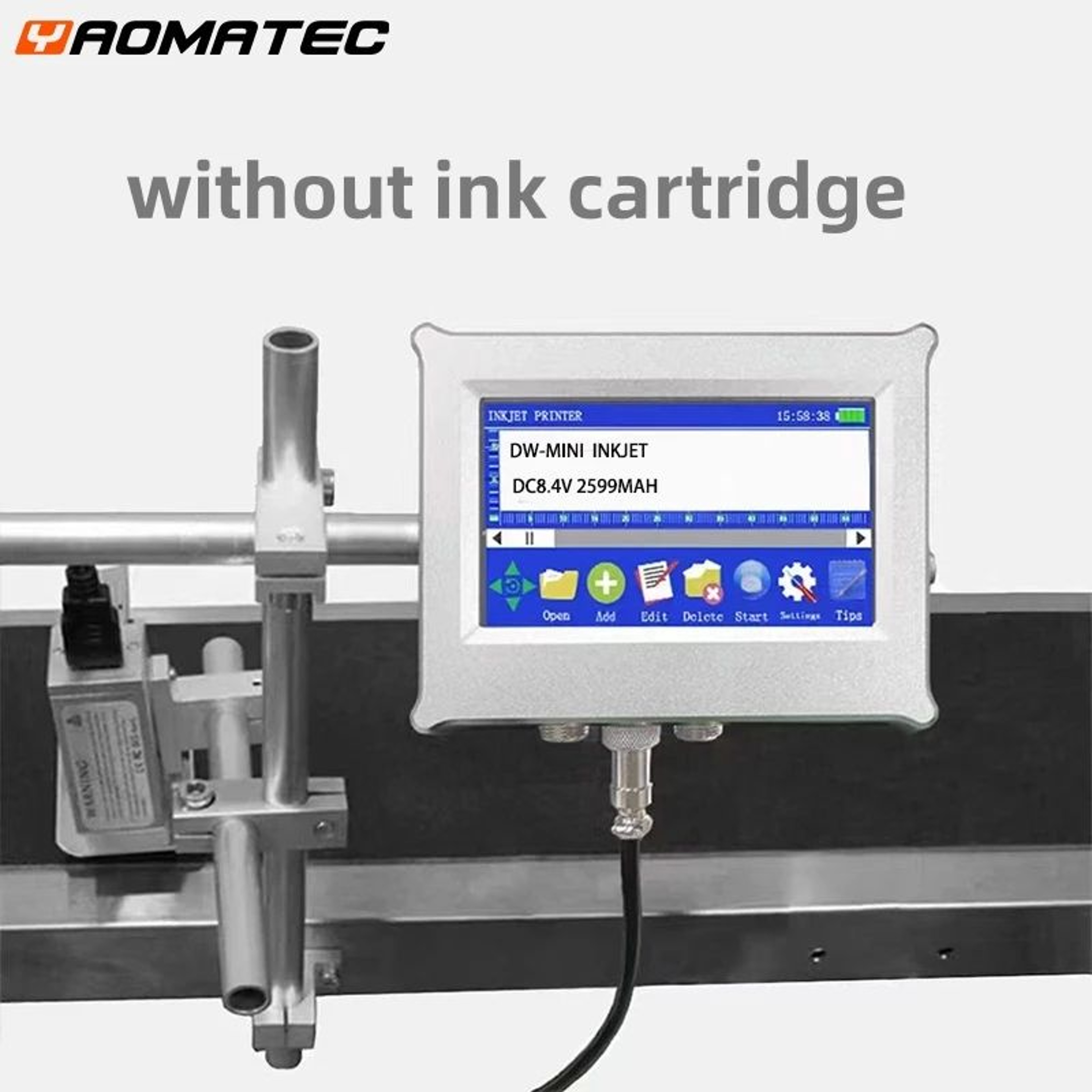 127mm Automatic Inkjet Coding Printer With 25 Languages For Packaging And Logo Printing 6