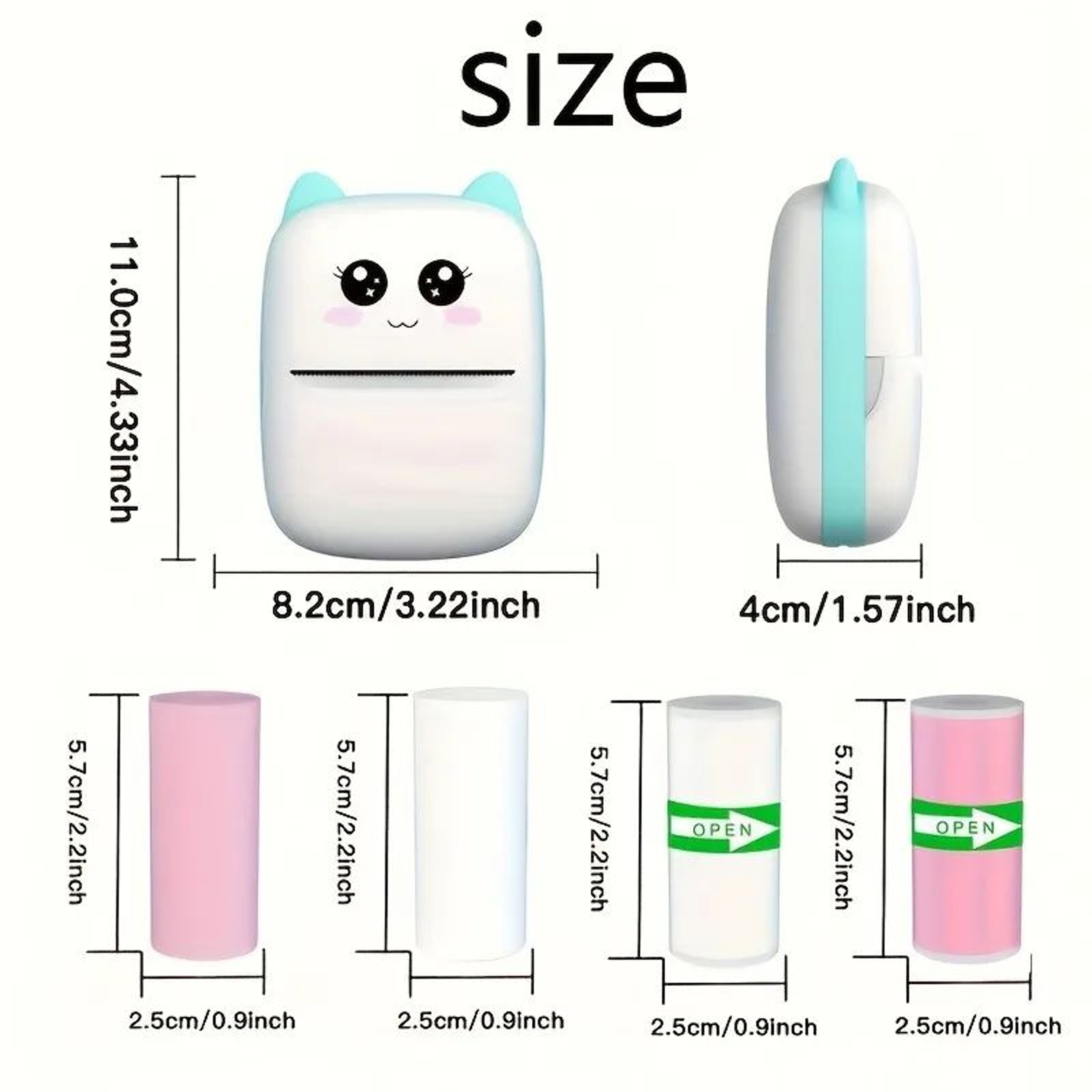 Portable Mini Thermal Printer For Photos Notes Labels And Receipts 3