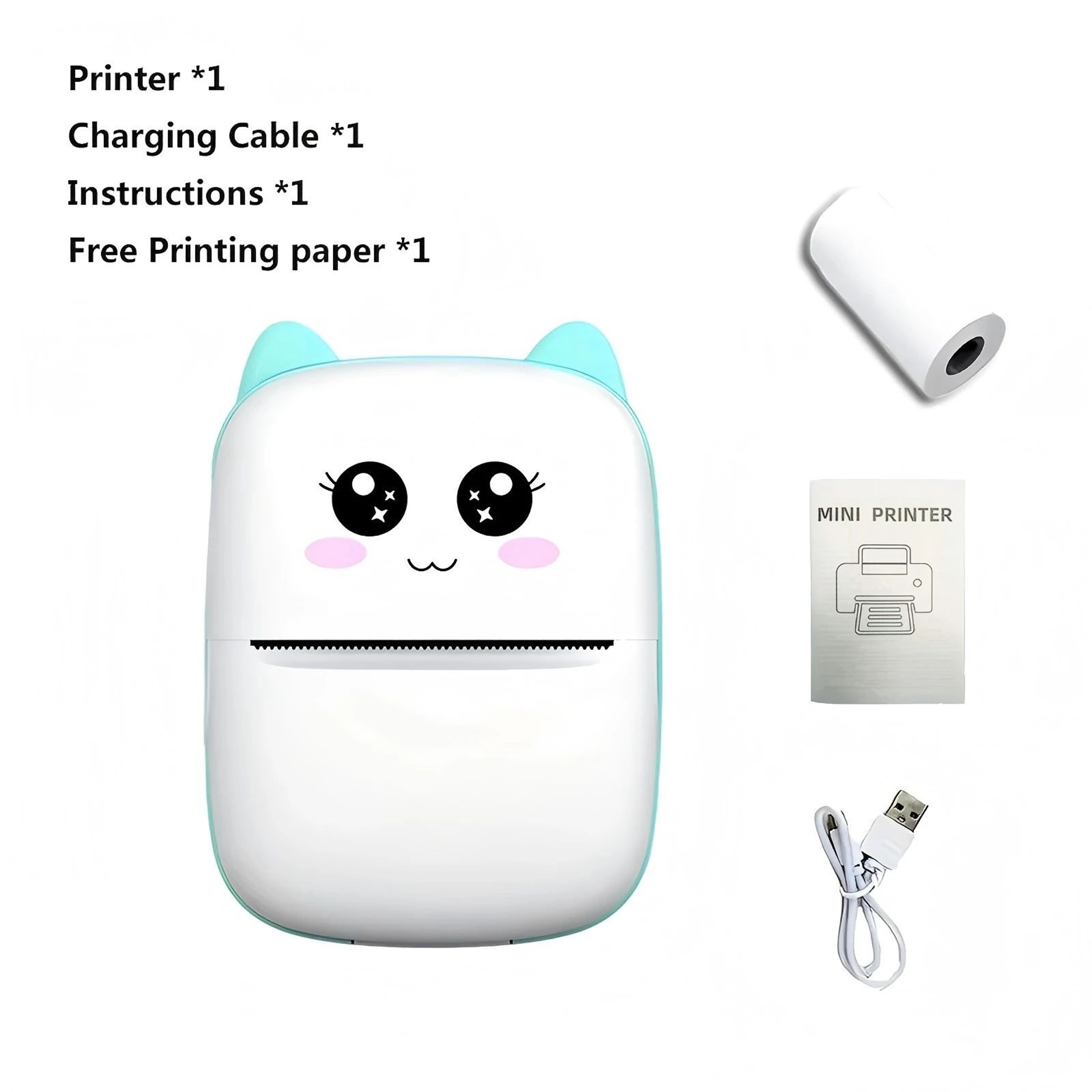 Portable Mini Thermal Printer For Photos Notes Labels And Receipts 8