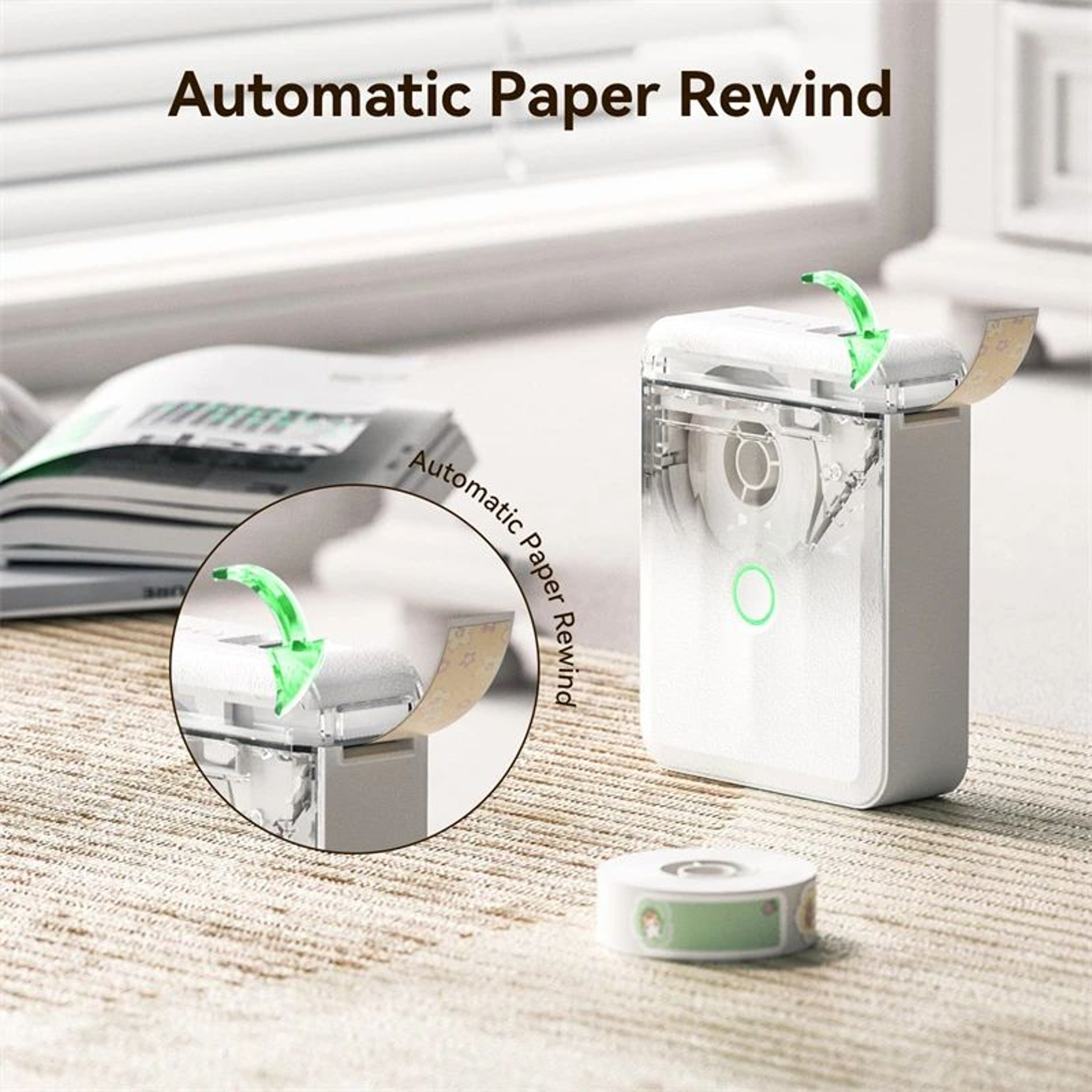 D110 Mini Portable Bluetooth Thermal Label Printer With SelfAdhesive Labels For Home And Office 5