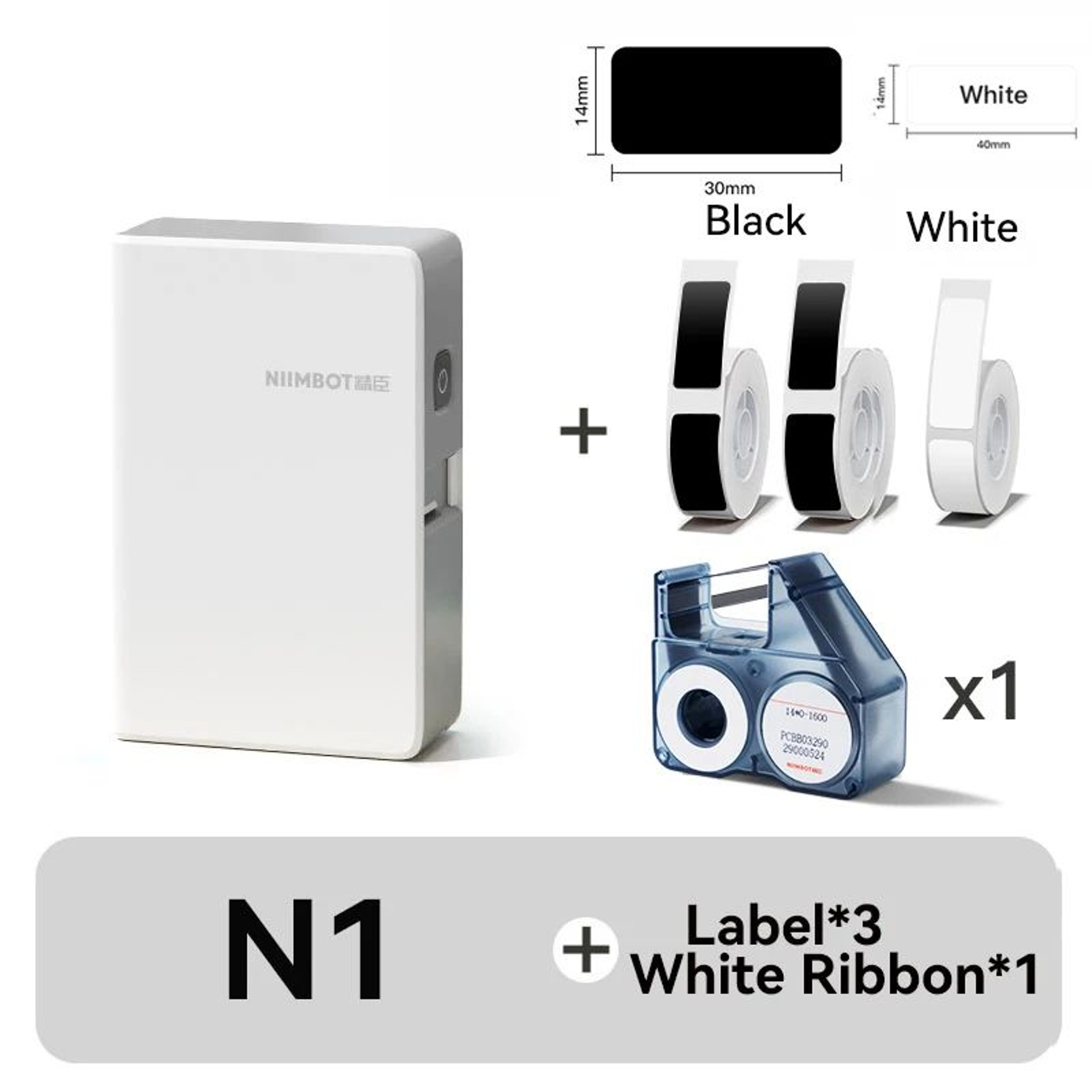 N1B18 Mini Portable Thermal Transfer Label Printer With LongLasting Ribbon And PET Stickers 11
