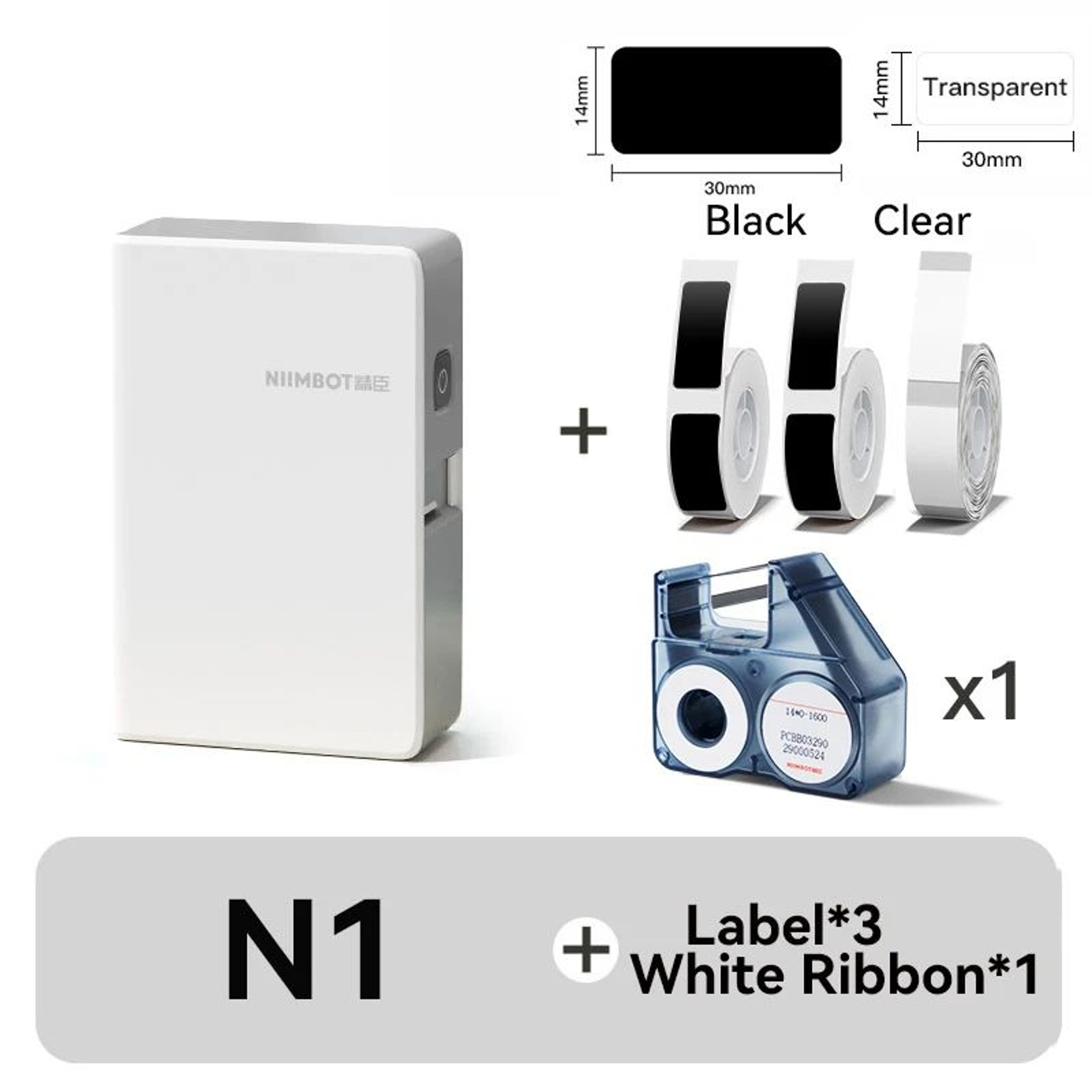 N1B18 Mini Portable Thermal Transfer Label Printer With LongLasting Ribbon And PET Stickers 16