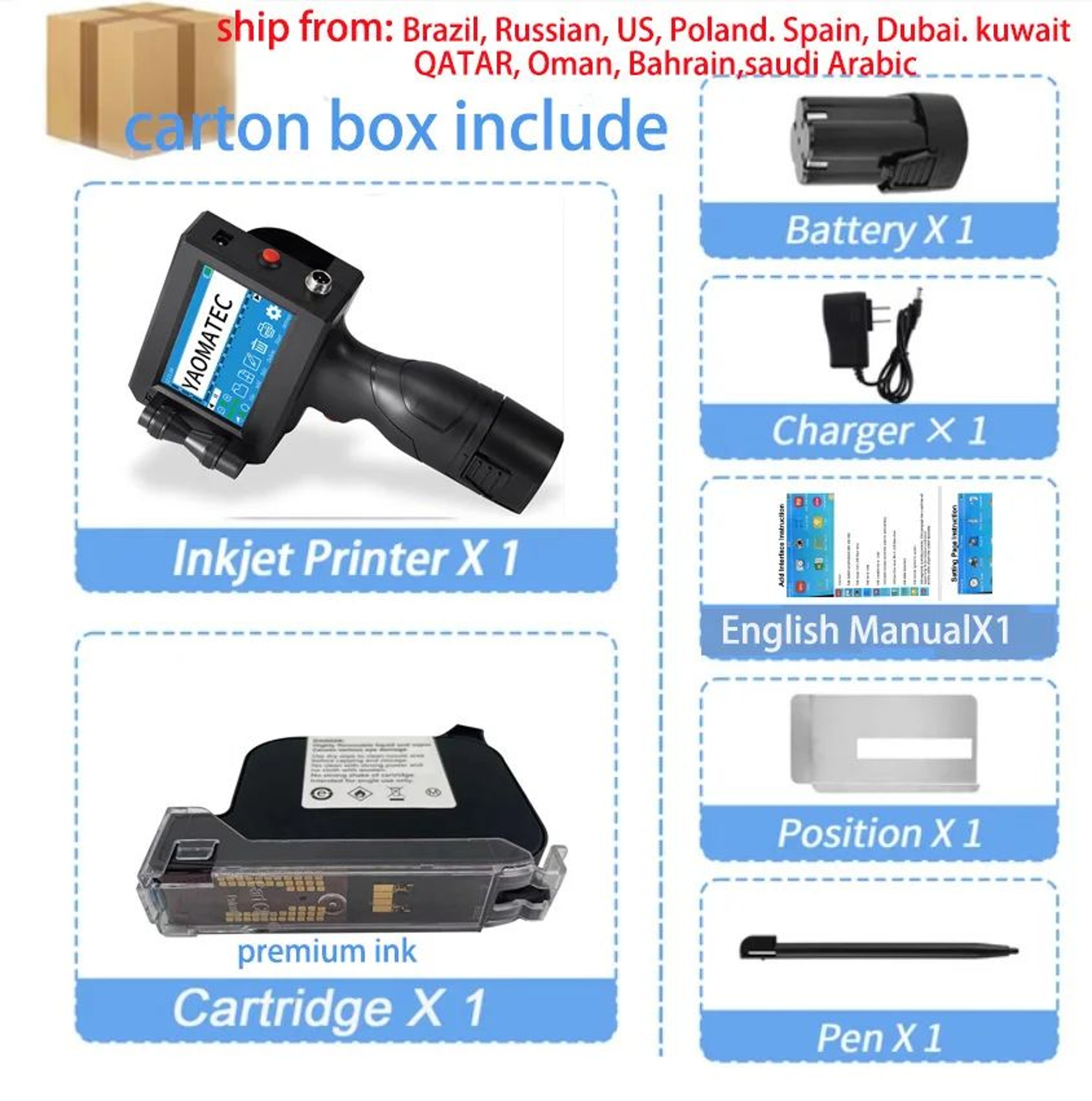 S17301750 Handheld Thermal Inkjet Printer For Expiry Dates Logos And Batch Coding 6