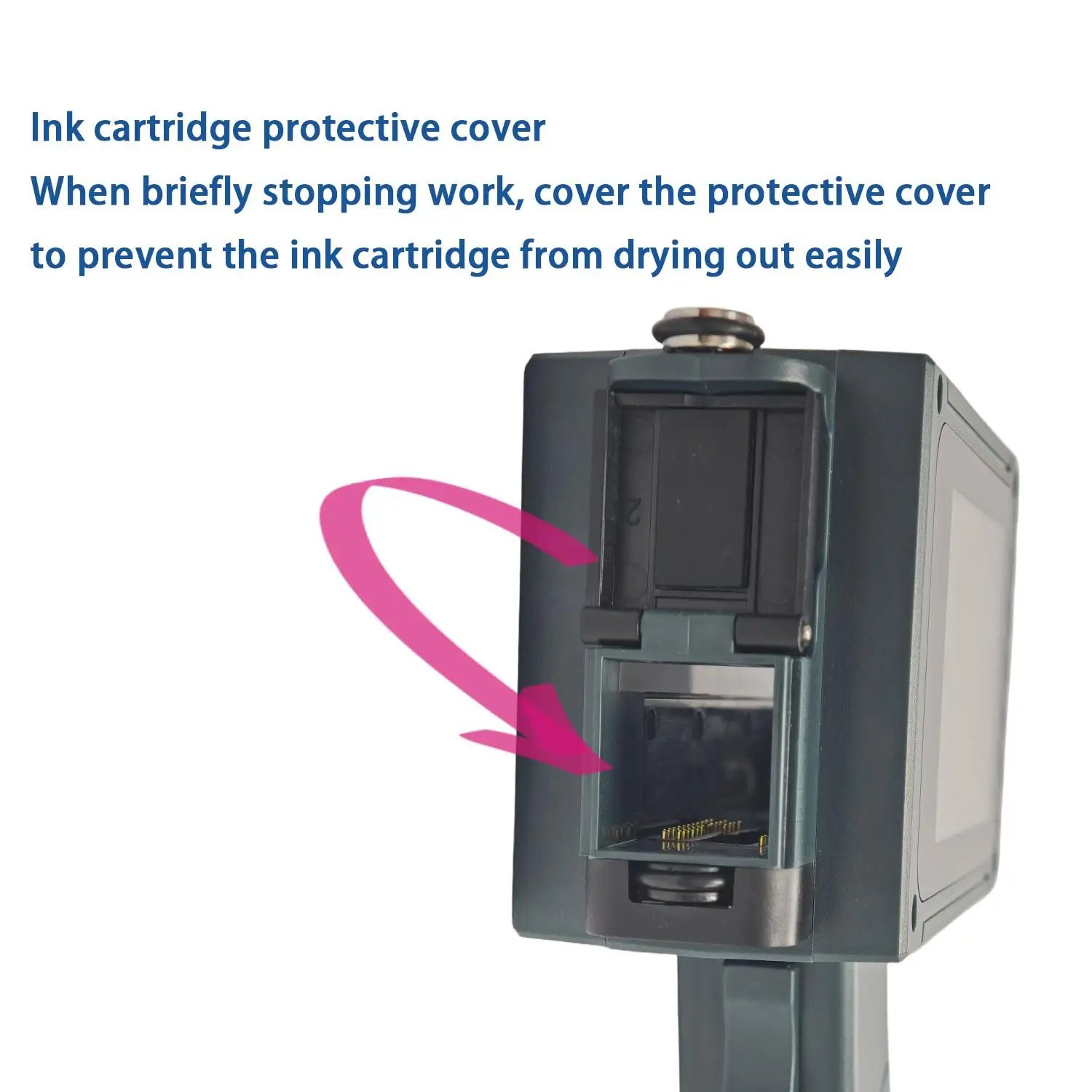 Portable 127mm Handheld Inkjet Printer For QR Codes Barcodes Logos And Date Printing 2
