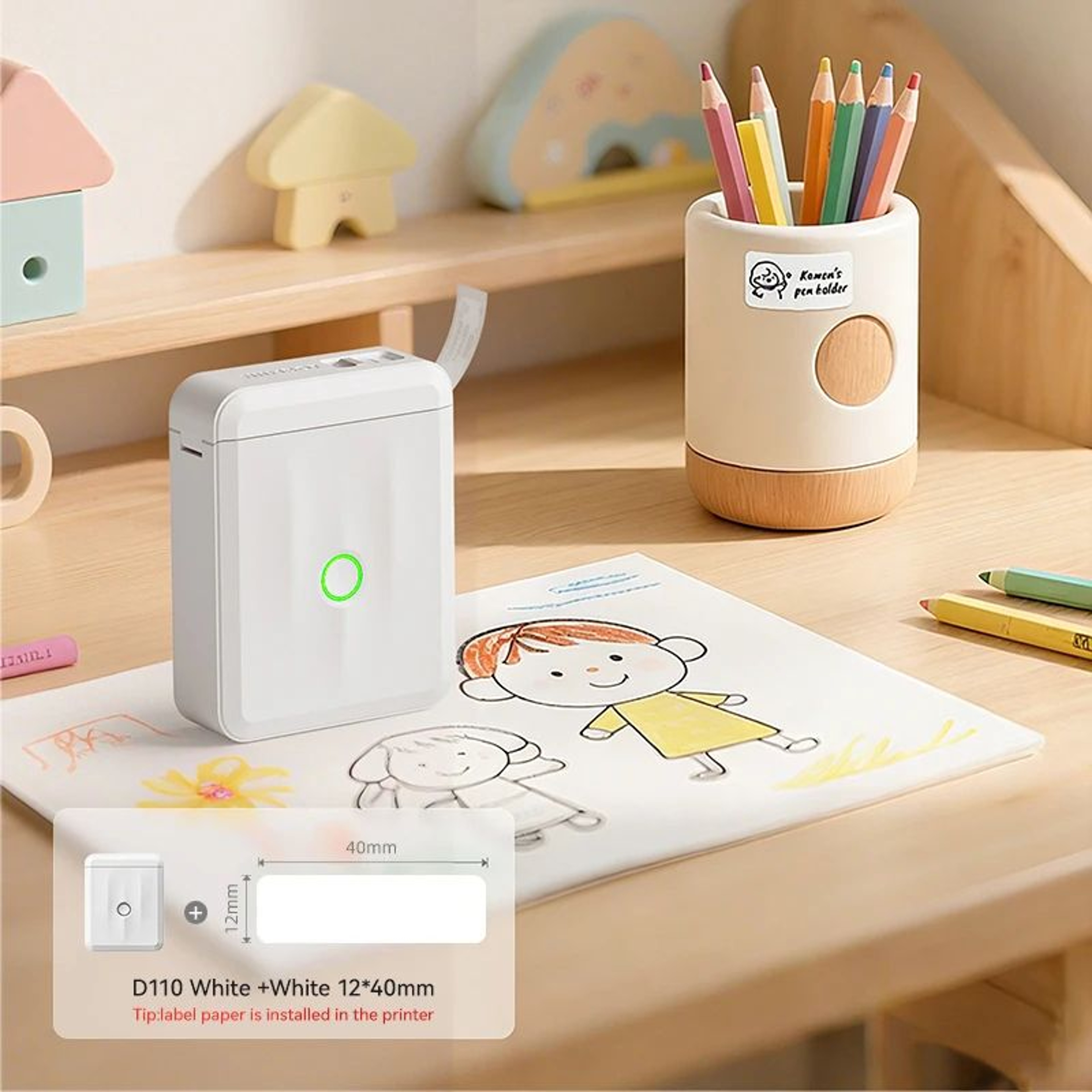 D110 Upgraded Mini Portable Bluetooth Thermal Label Printer For Home And Office Organization 8