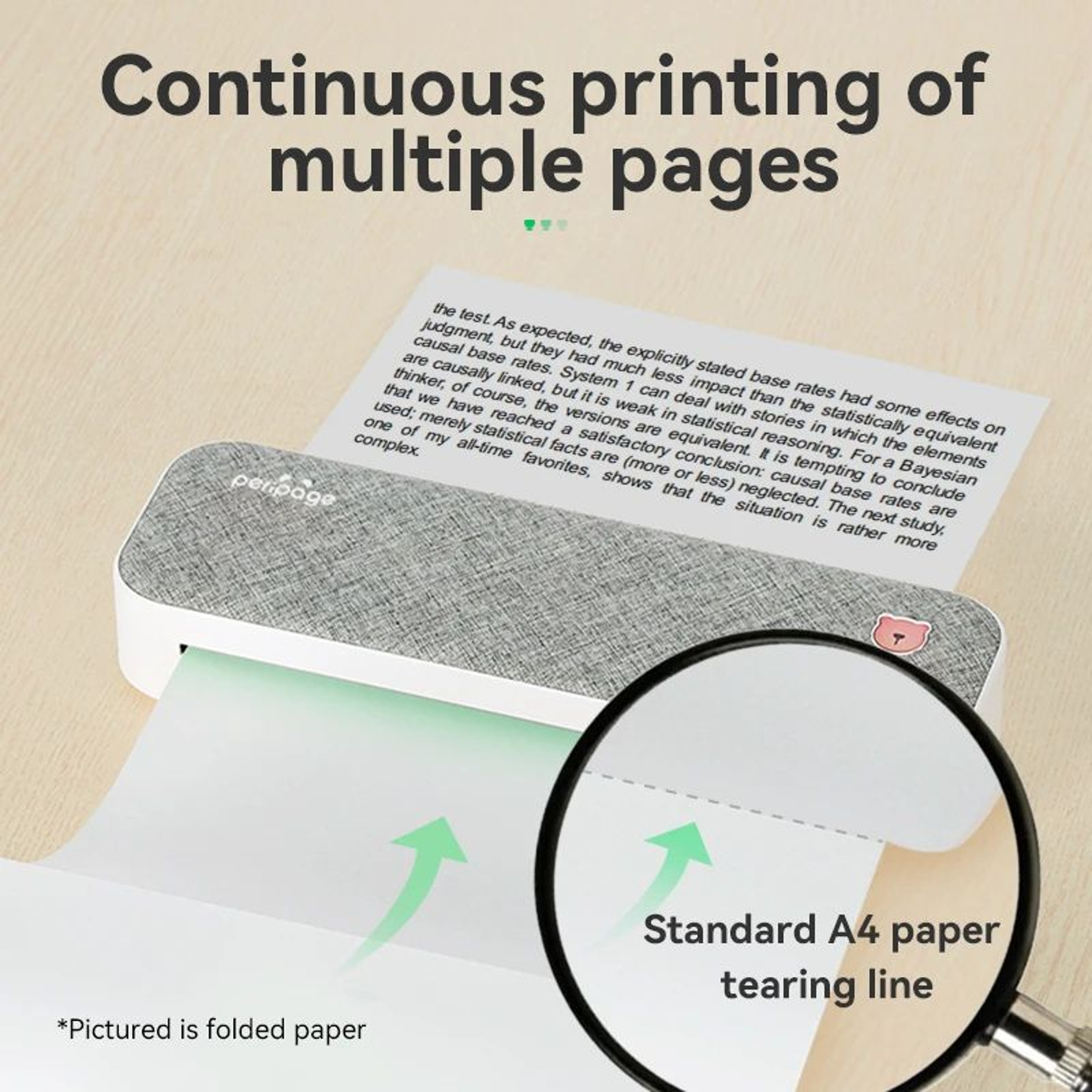 A4 Thermal Printer Paper Roll And Folded QuickDry Printing Paper For A40 5