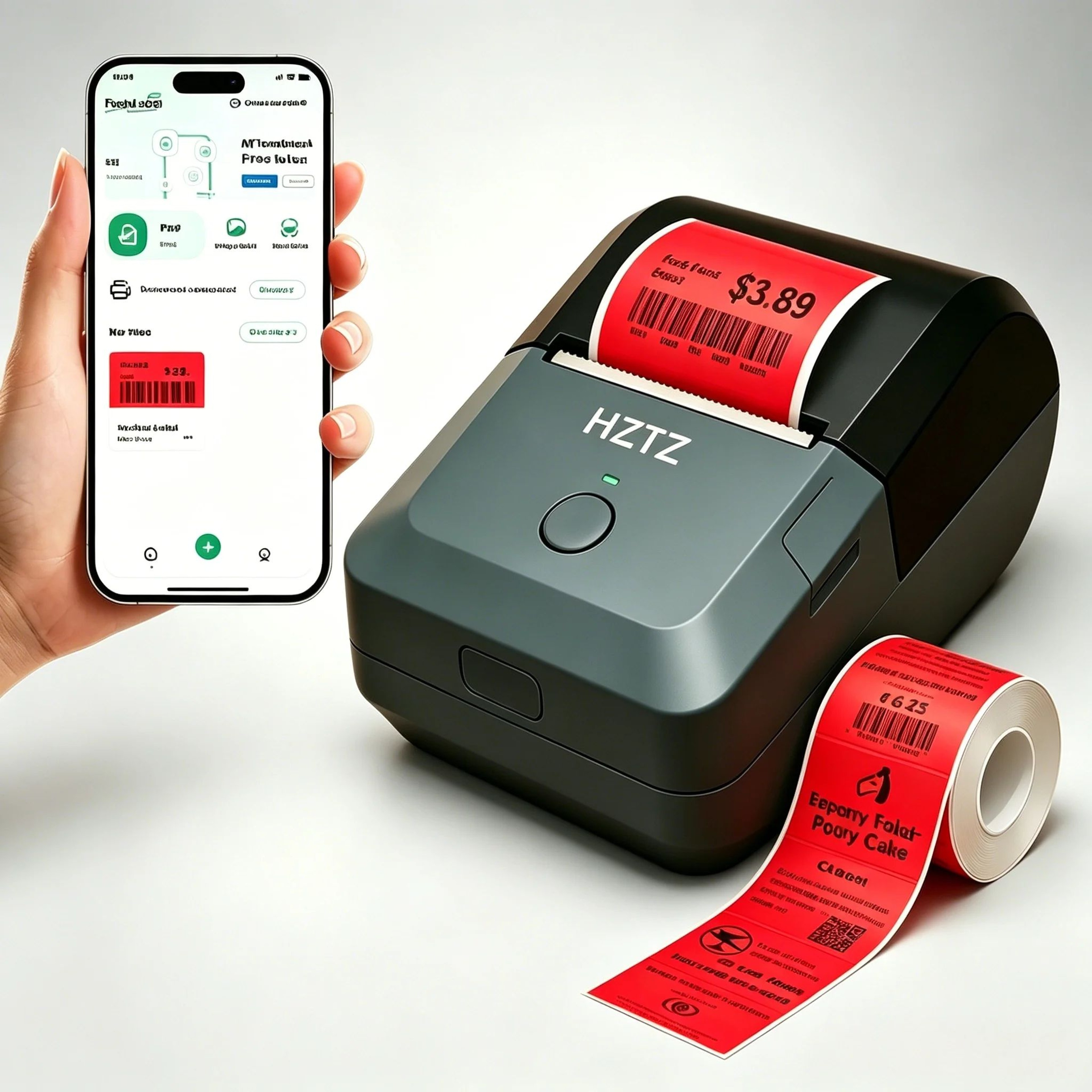 Portable Inkless Bluetooth Label Printer With Color Paper Support For Retail And Home Organization 9