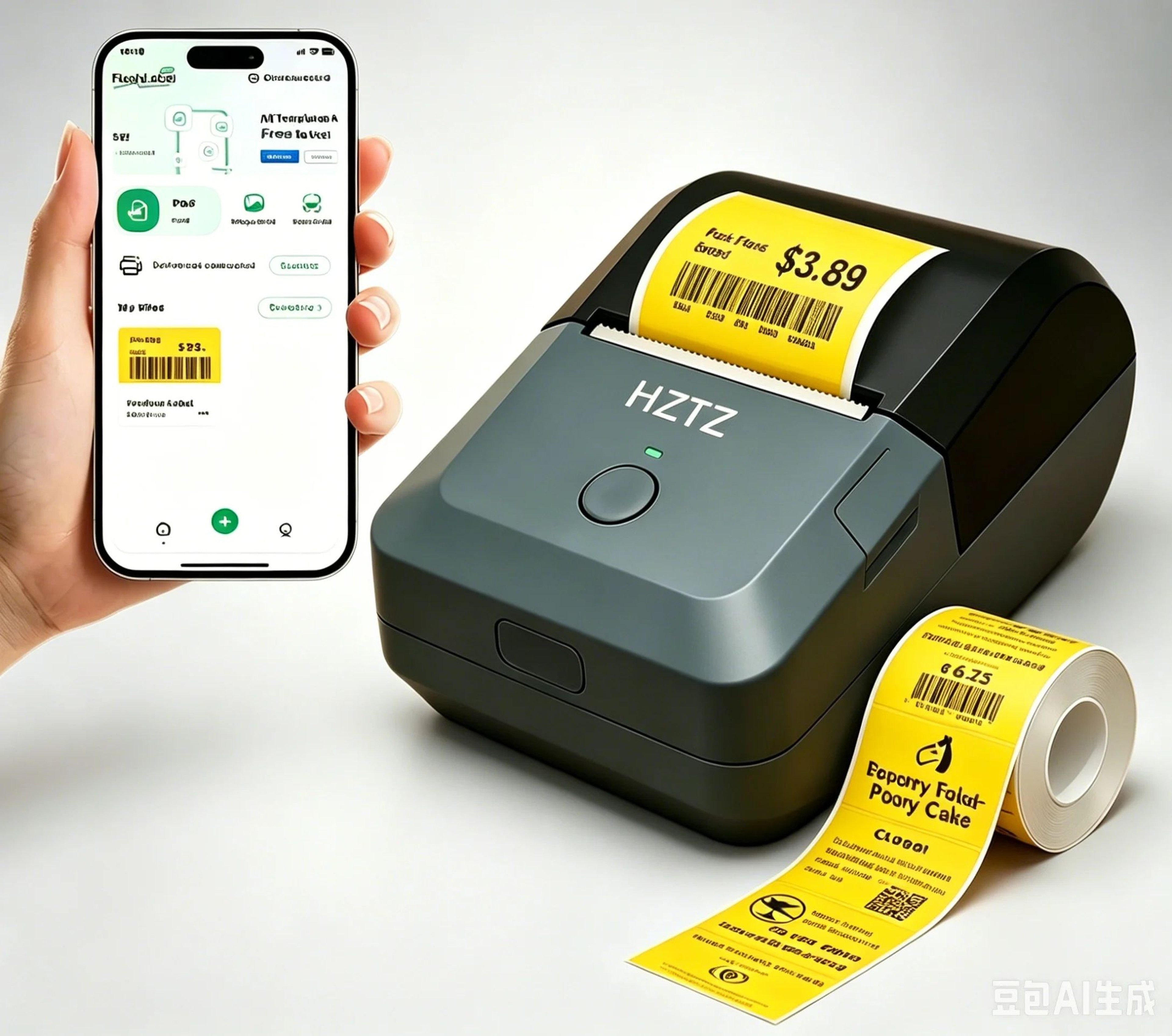 Portable Inkless Bluetooth Label Printer With Color Paper Support For Retail And Home Organization 11