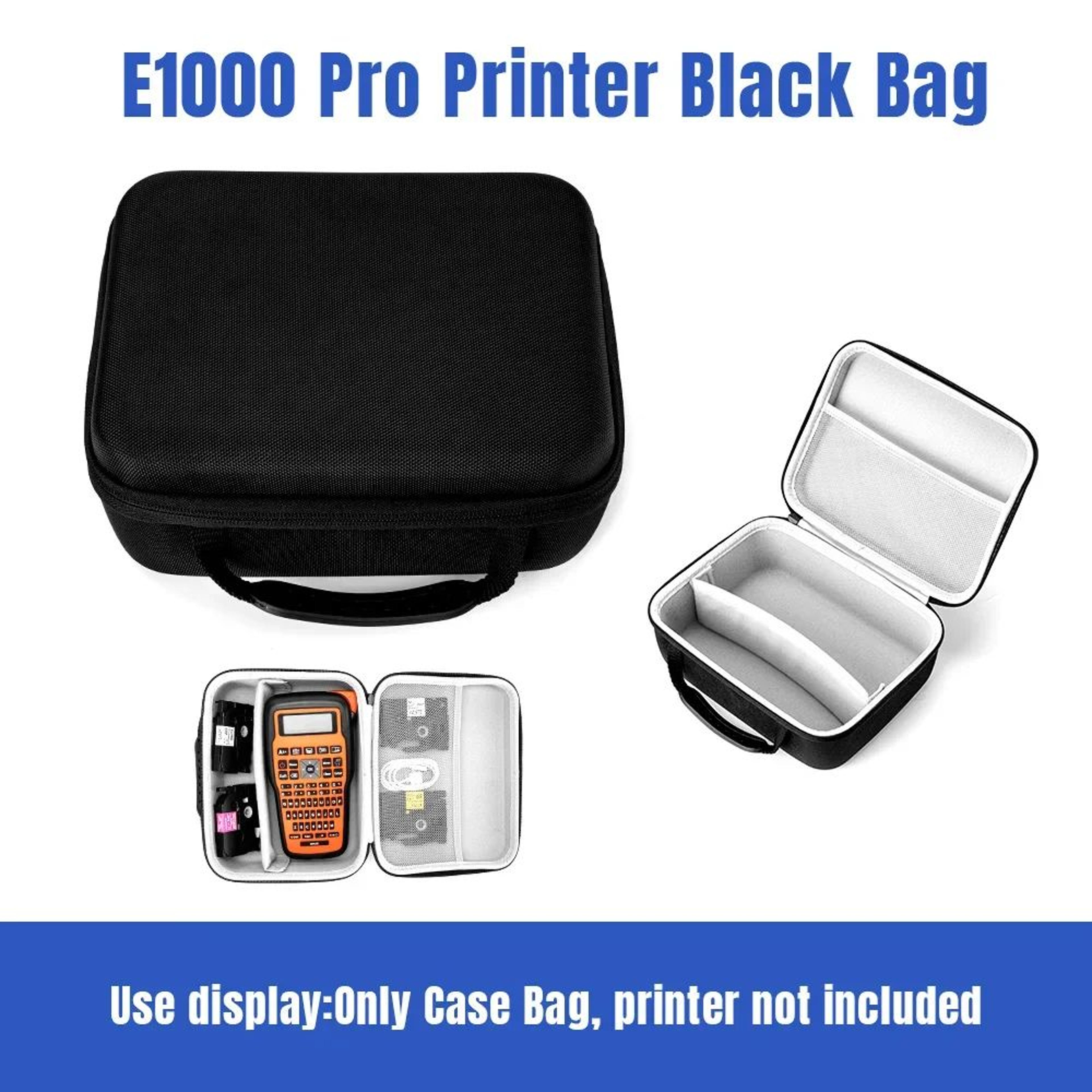 Portable Label Printer Storage Case Compatible With E1000 PRO And PM241BT 6