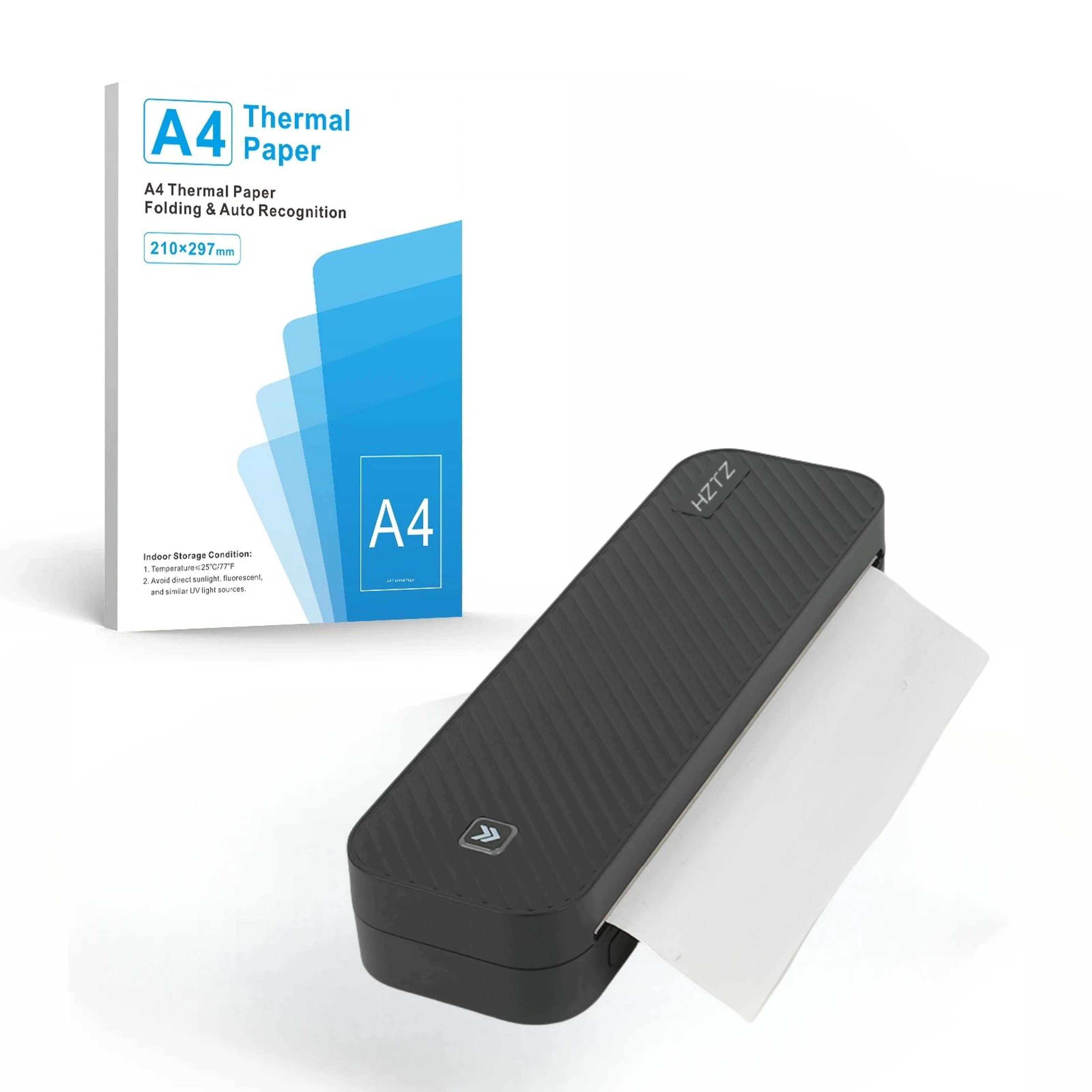 Portable A4 Bluetooth Thermal Printer For Wireless Inkless Document Printing 9