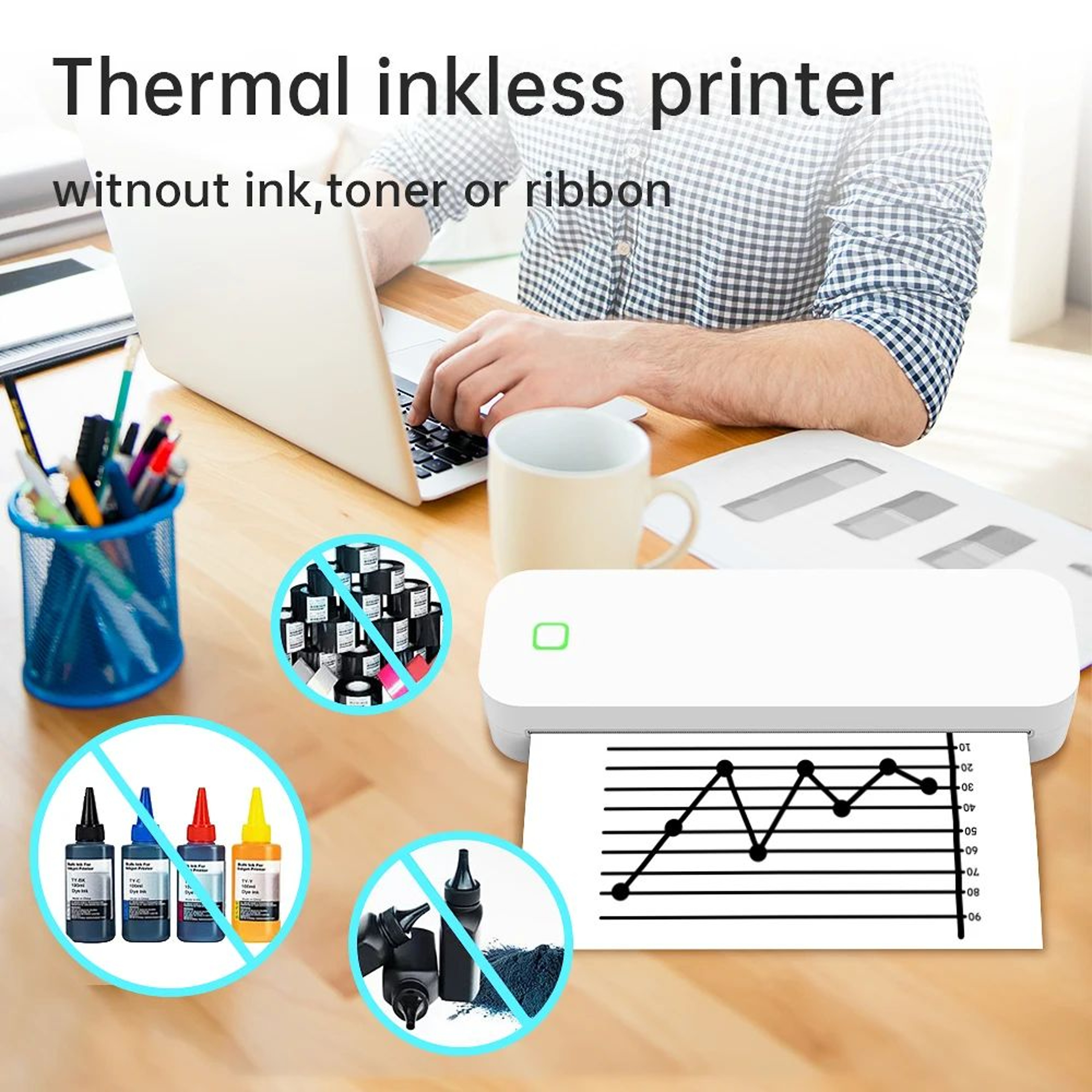 D210 Mini Bluetooth Thermal Label Printer For Custom Stickers And Tattoo Designs 3