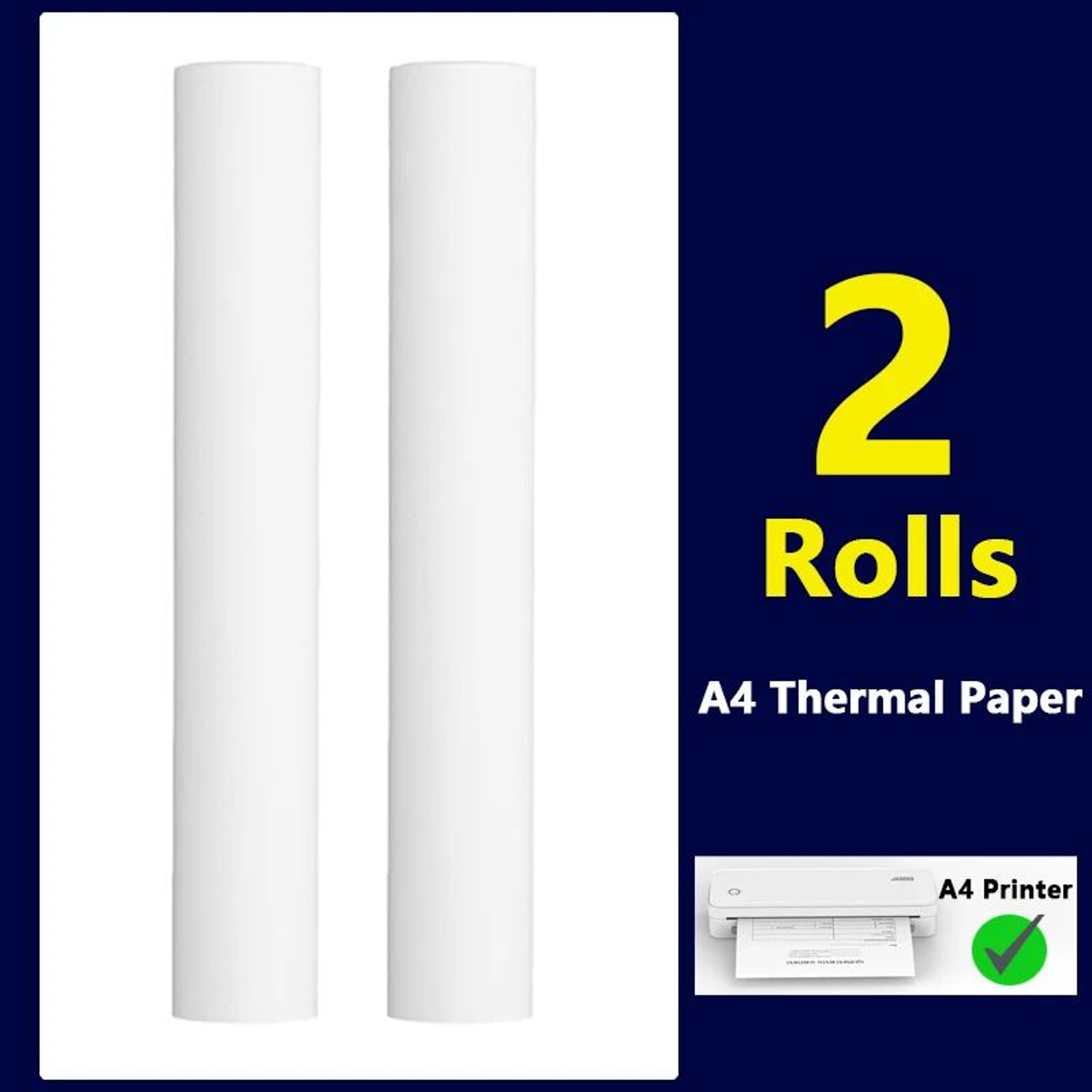 A4 QuickDry Thermal Paper Rolls For Portable Printers  2610 Rolls 6