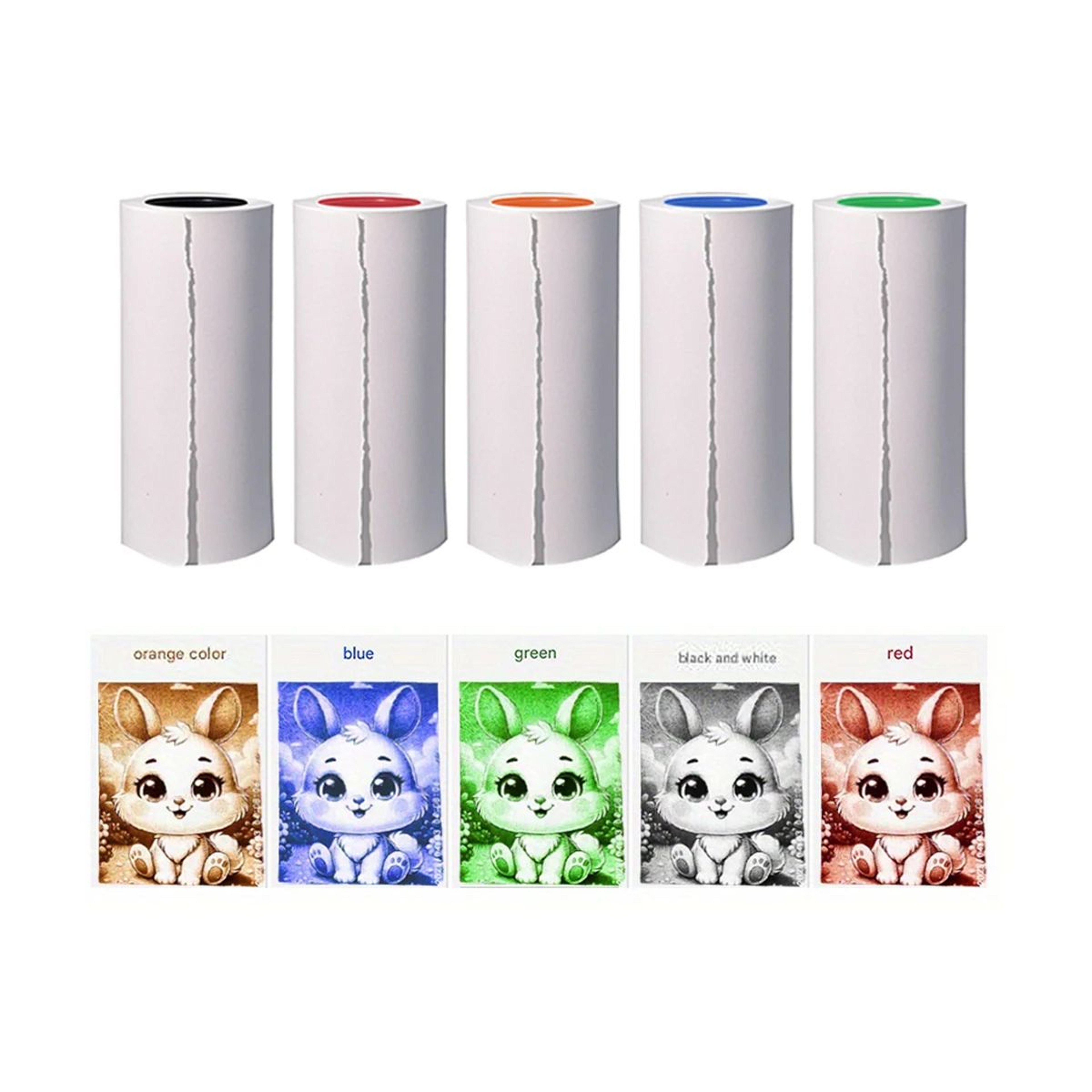 Instant Print Digital Selfie Camera With Thermal Printer And 5 Monochrome Print Colors 8