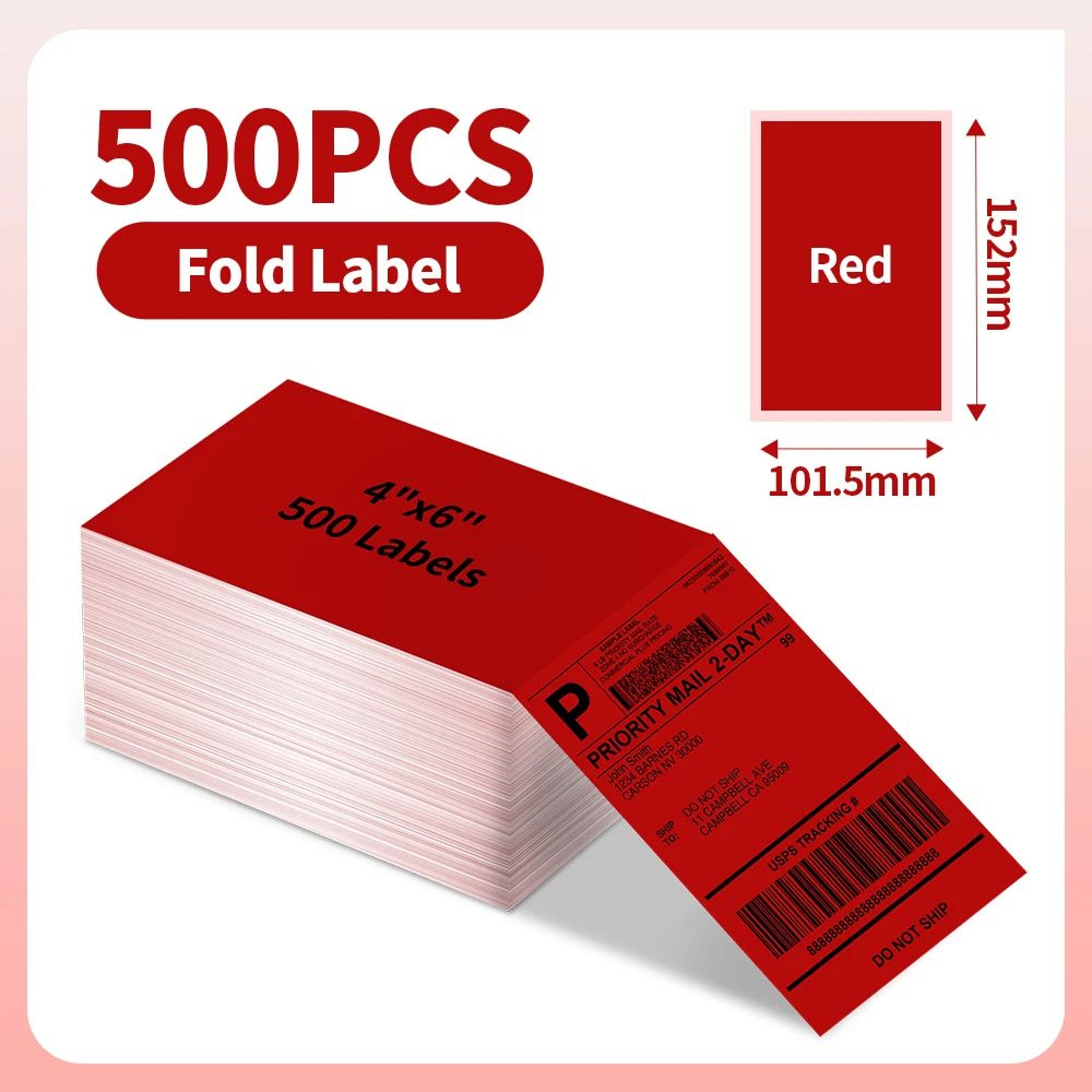 4x6 Inch FanFold Thermal Shipping Labels 100 X 150mm For 241BT And 246S Printers 9