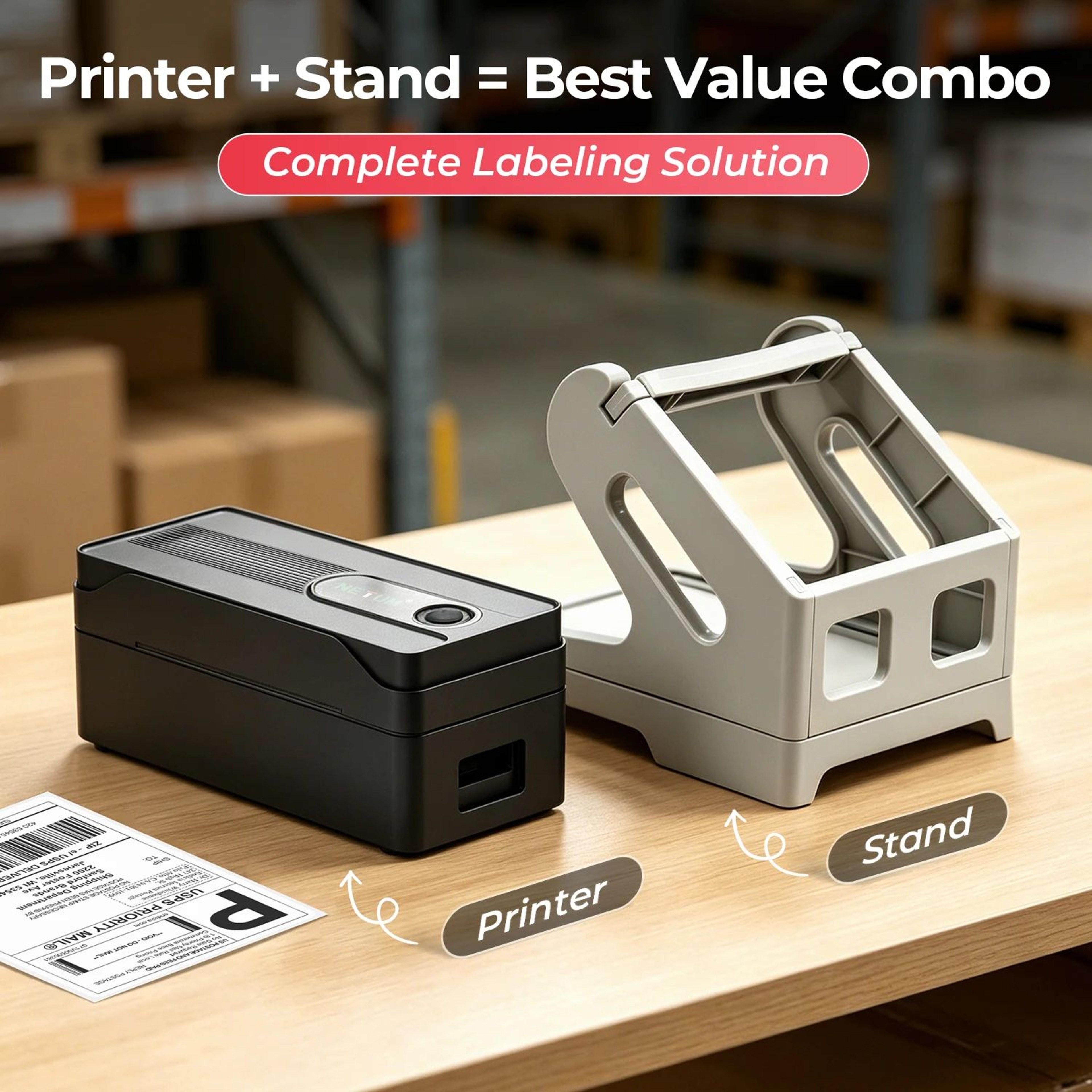4x6 Bluetooth Thermal Shipping Label Printer For Fast Wireless Package Labeling 6