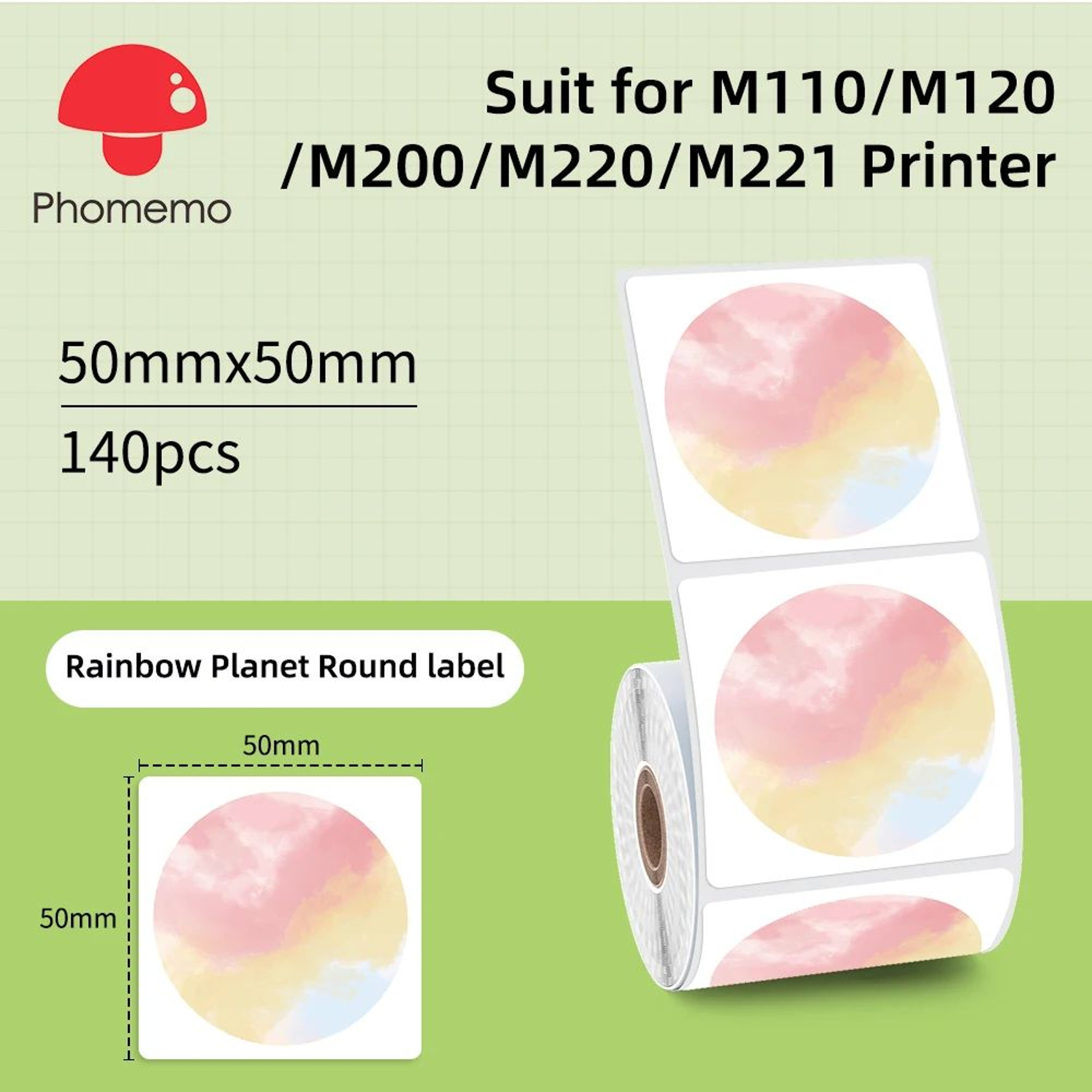 MultiPurpose Adhesive Thermal Label Stickers For M110 M200 M220 Printers 14