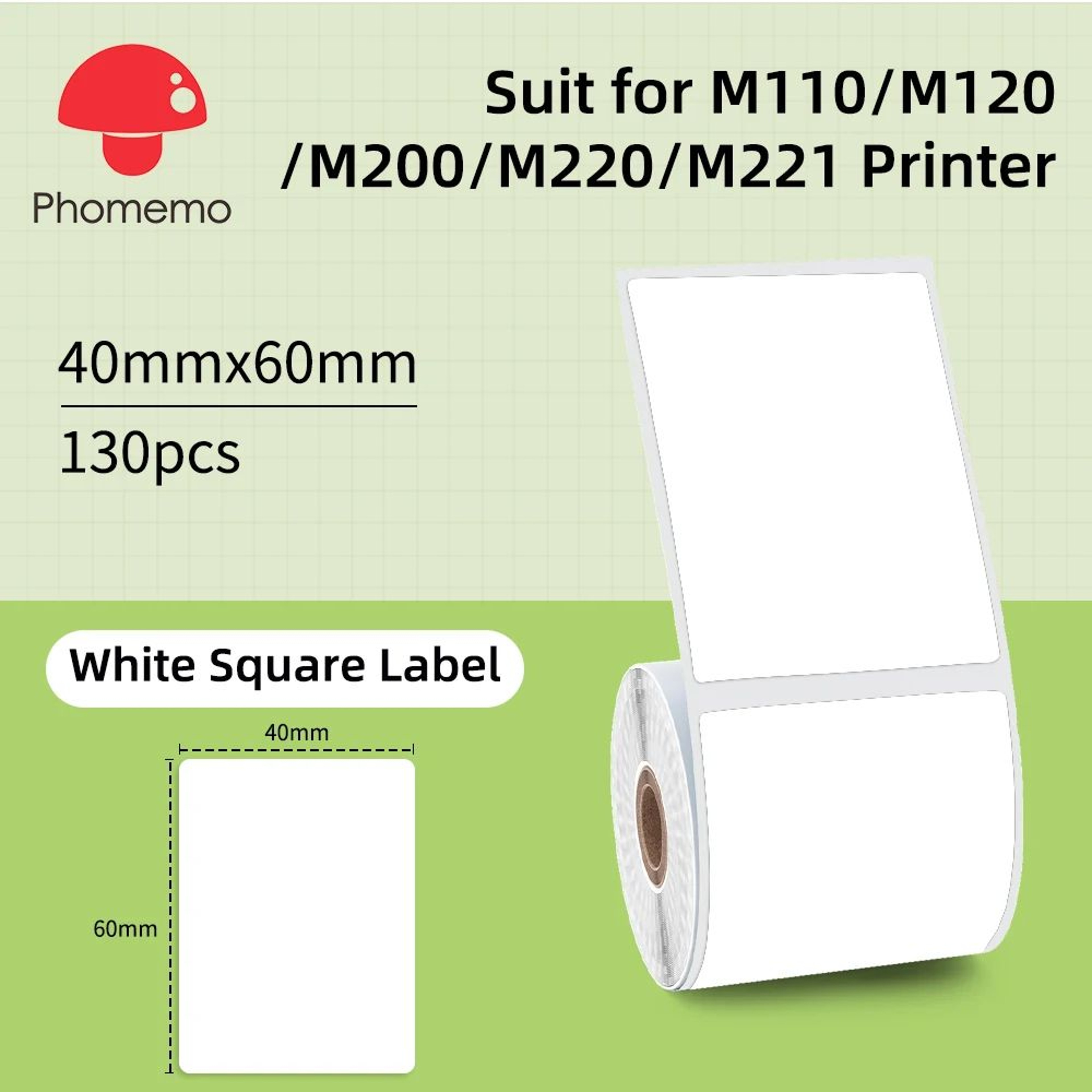 MultiPurpose Adhesive Thermal Label Stickers For M110 M200 M220 Printers 16