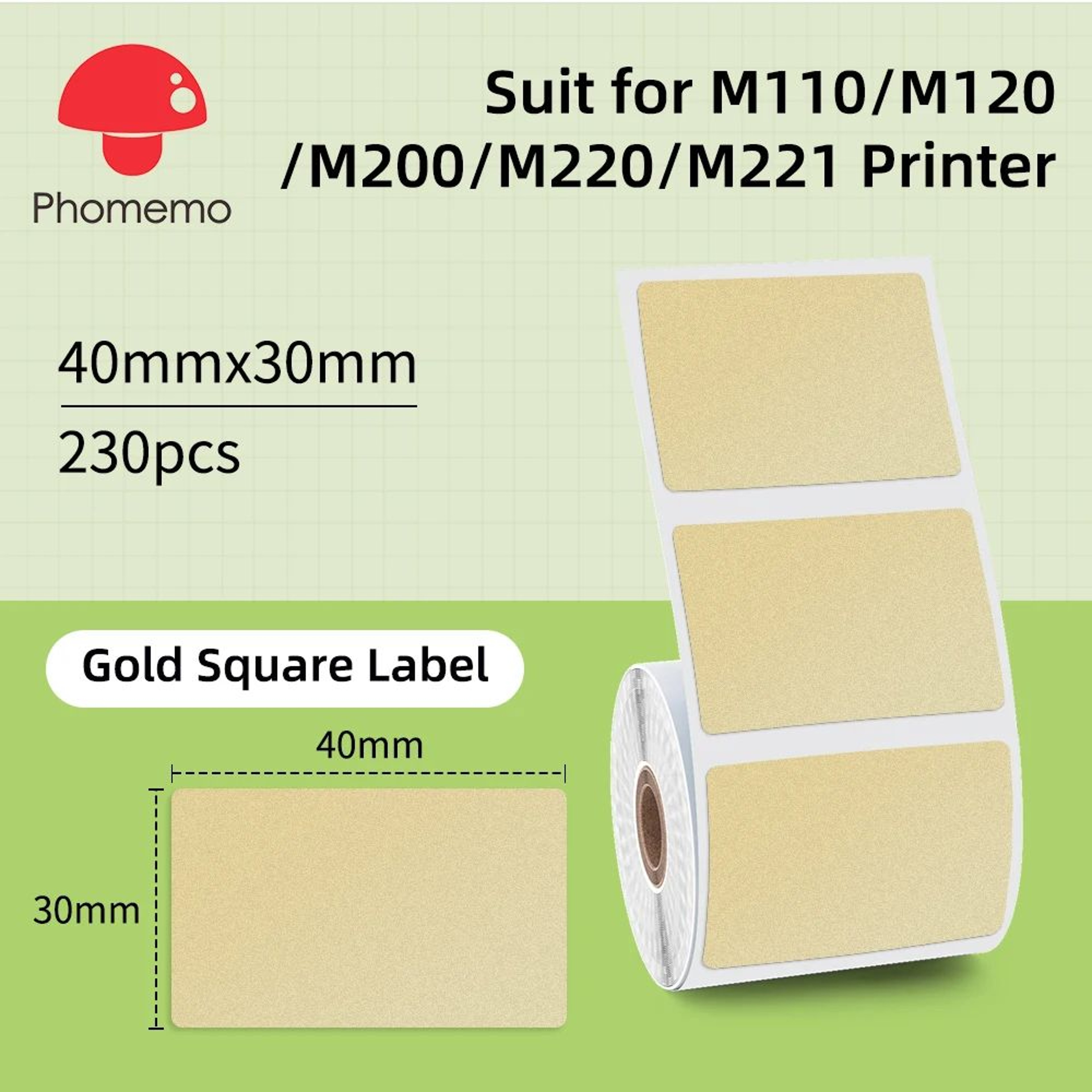 MultiPurpose Adhesive Thermal Label Stickers For M110 M200 M220 Printers 19