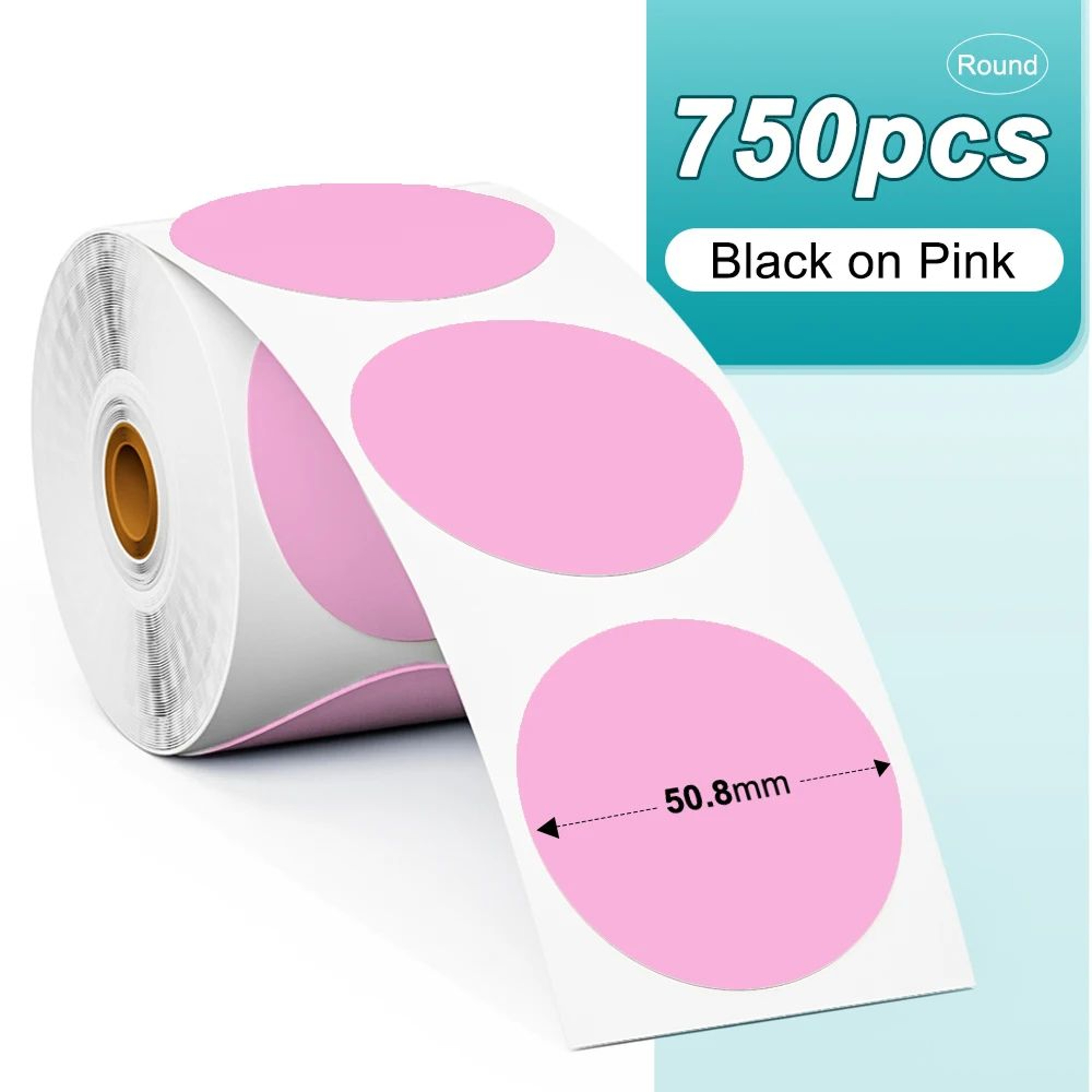 Rainbow Round And Square Thermal Sticker Labels For Shipping Packaging And DIY Branding 8