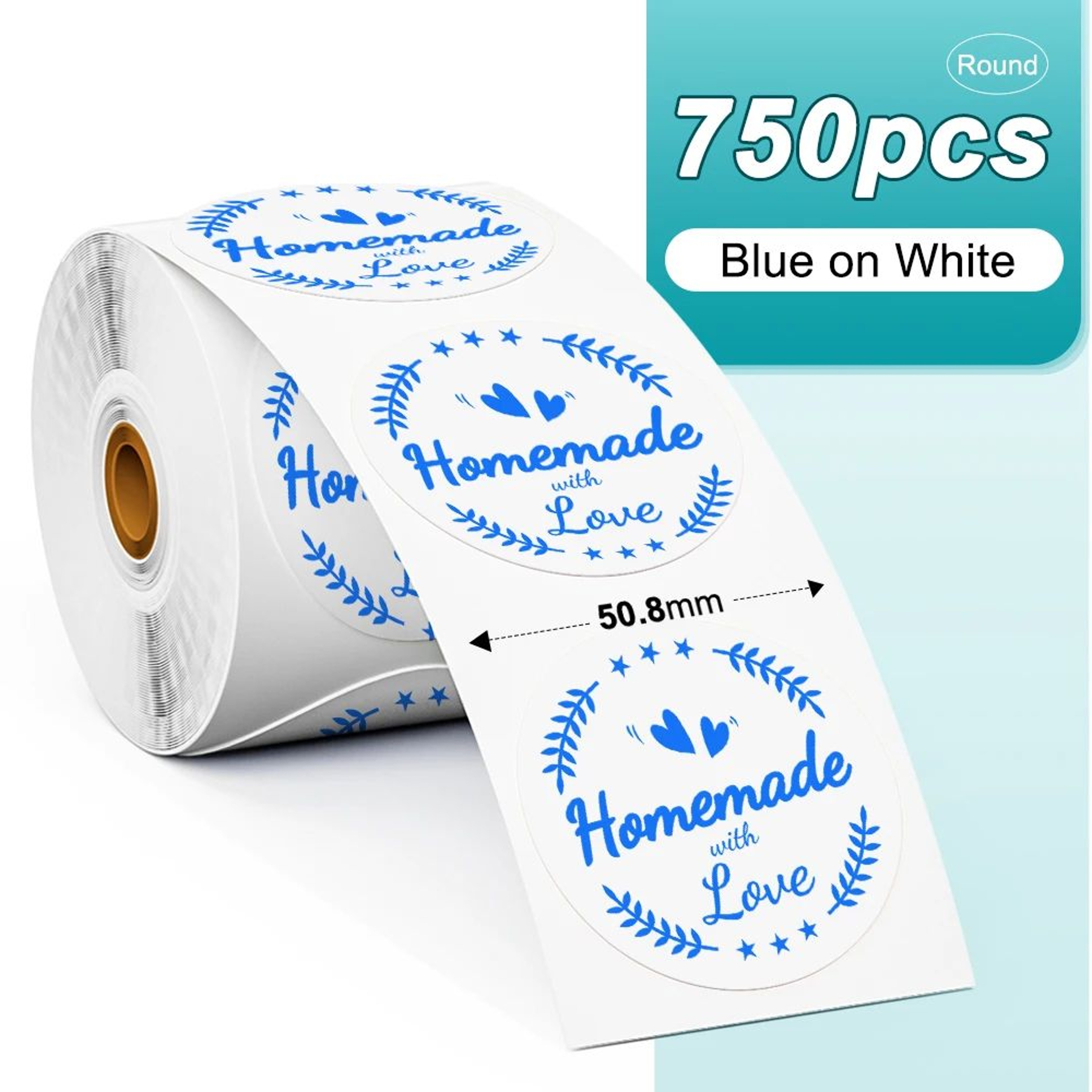 Rainbow Round And Square Thermal Sticker Labels For Shipping Packaging And DIY Branding 21