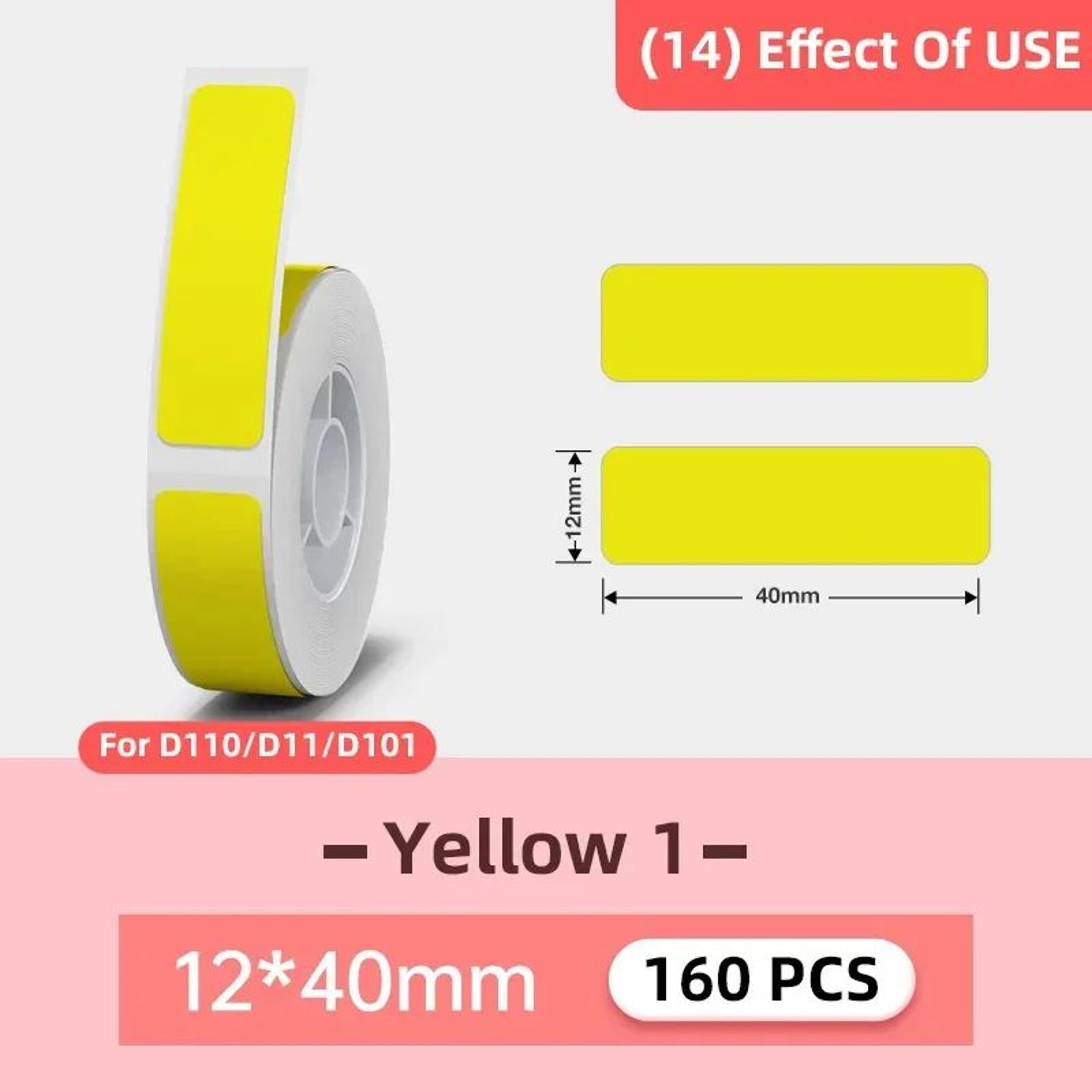 Waterproof SelfAdhesive Thermal Label Stickers For D11 D101 D110 Mini Printers  1 Roll 13