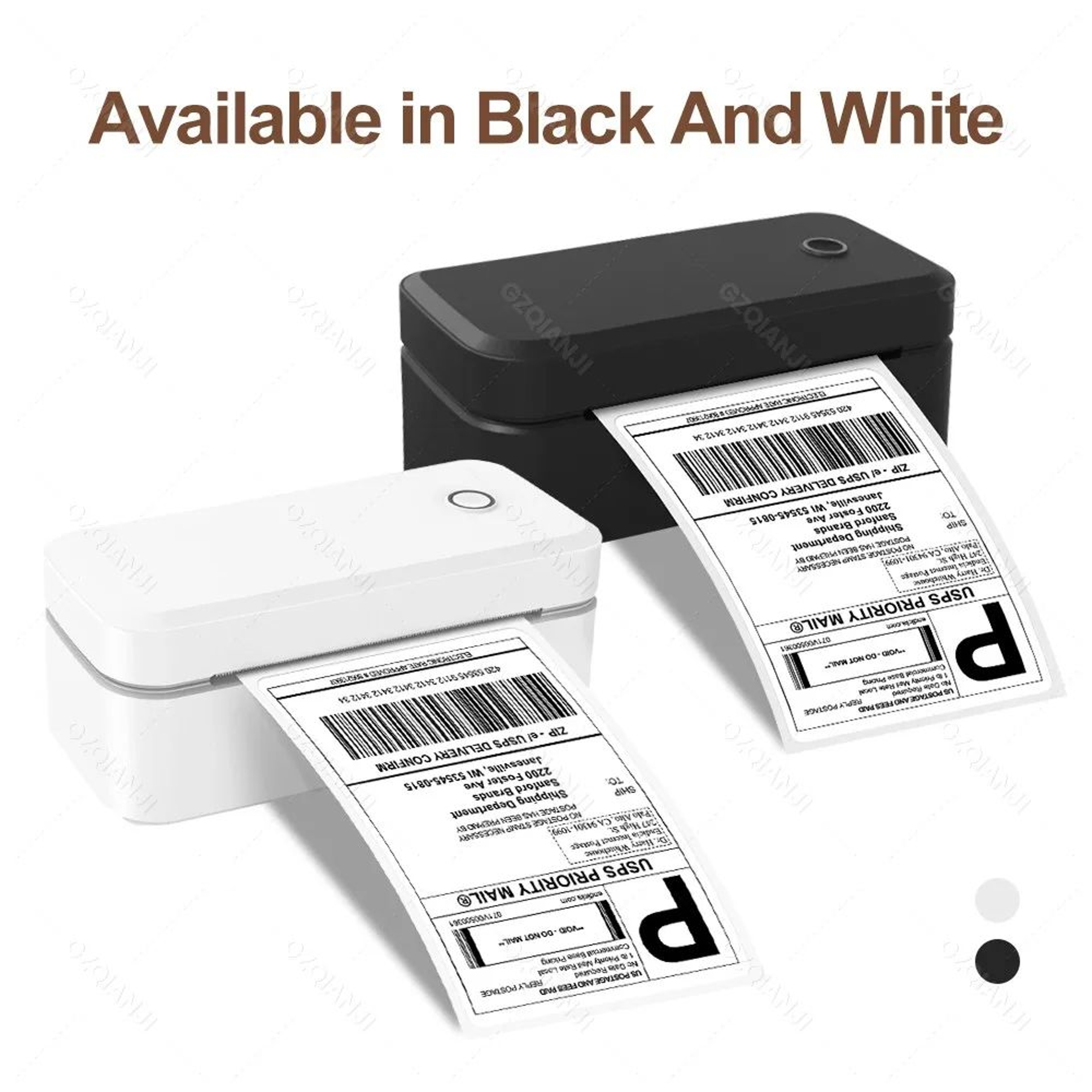 4 Inch Bluetooth Thermal Shipping Label Printer 110mm Wireless Inkless Printer 1