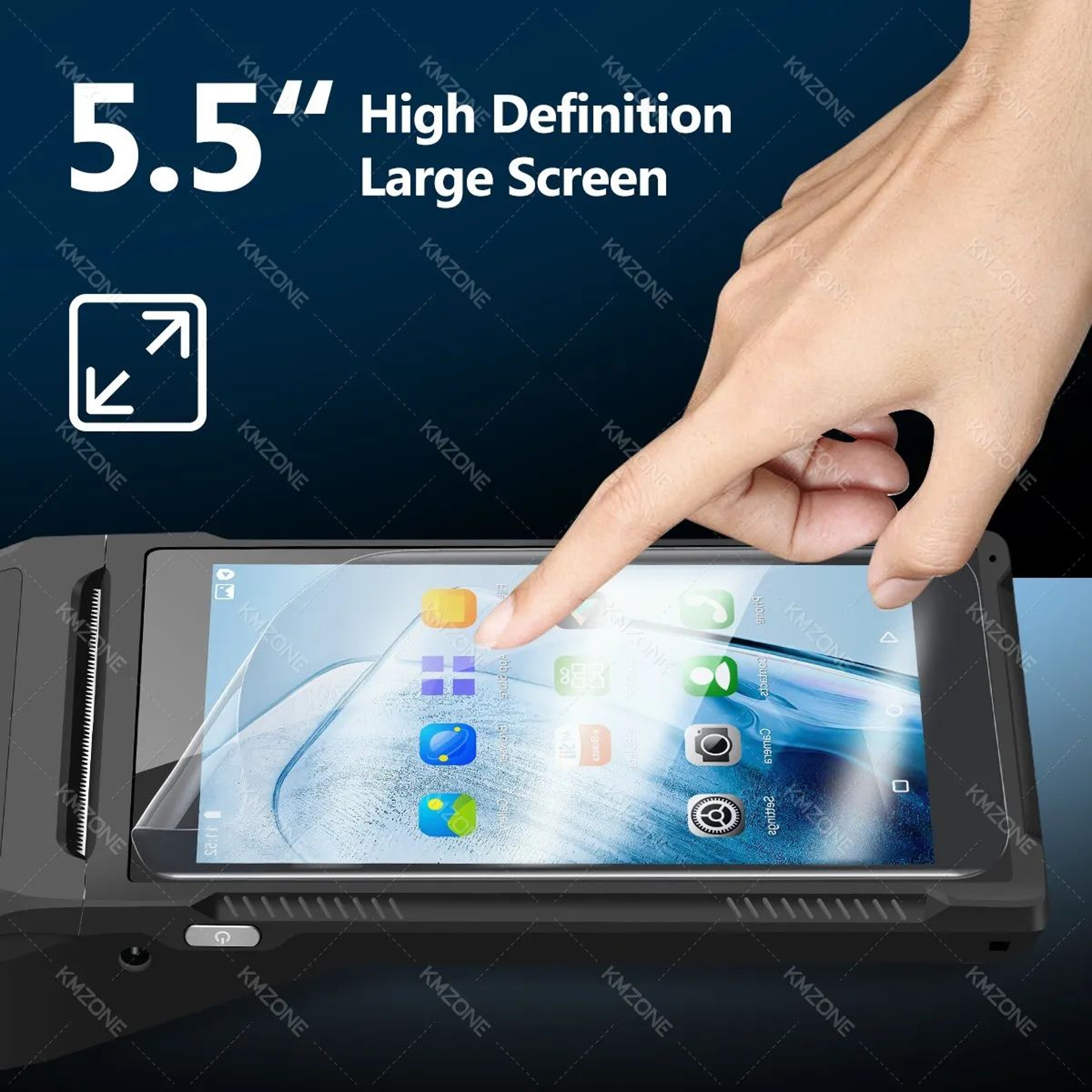 Android 1112 Handheld POS Terminal With 2D Barcode Scanner NFC And 58mm Receipt Printer 1