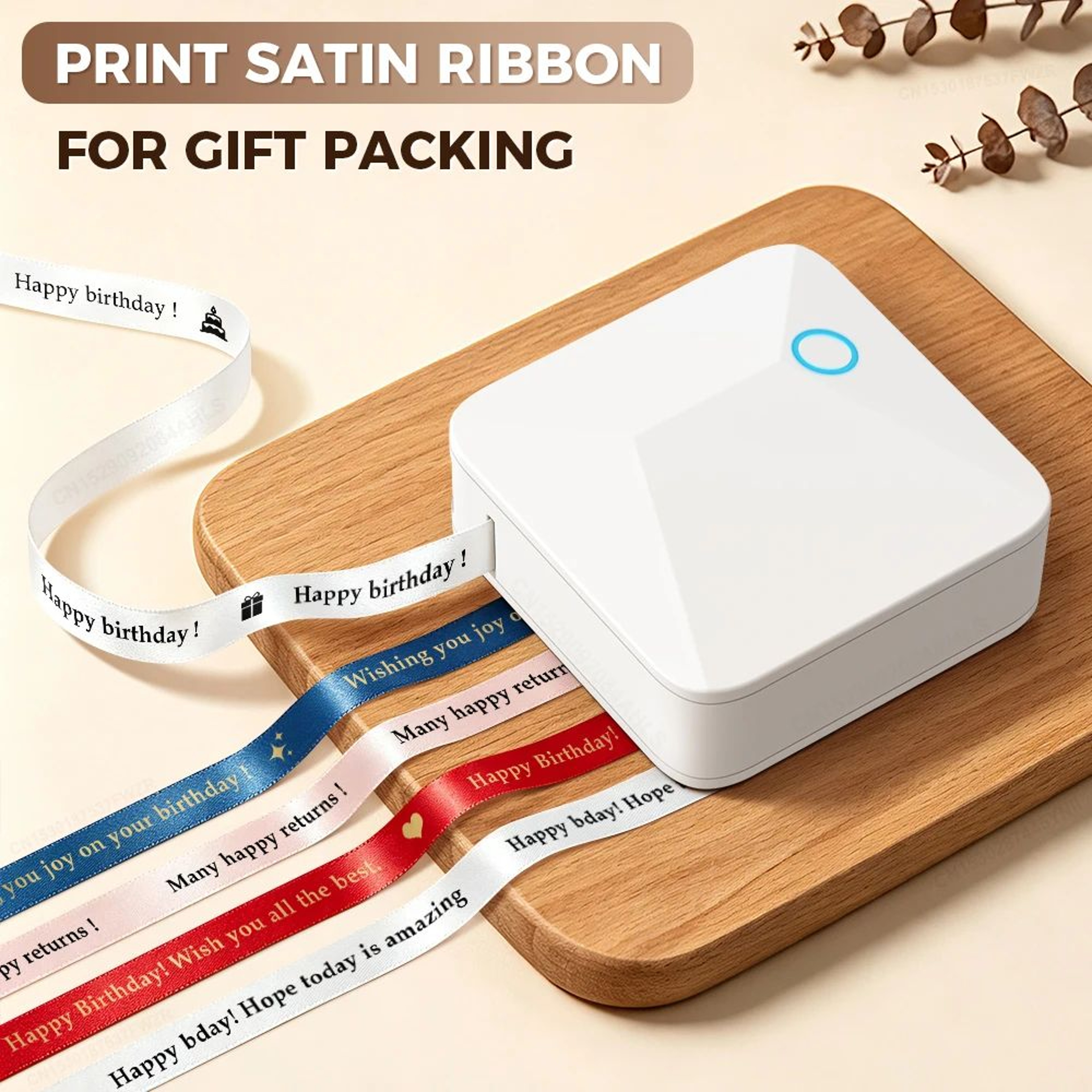 R15 Mini Thermal Transfer Ribbon Printer For Personalized Satin Ribbon And DIY Crafts 1