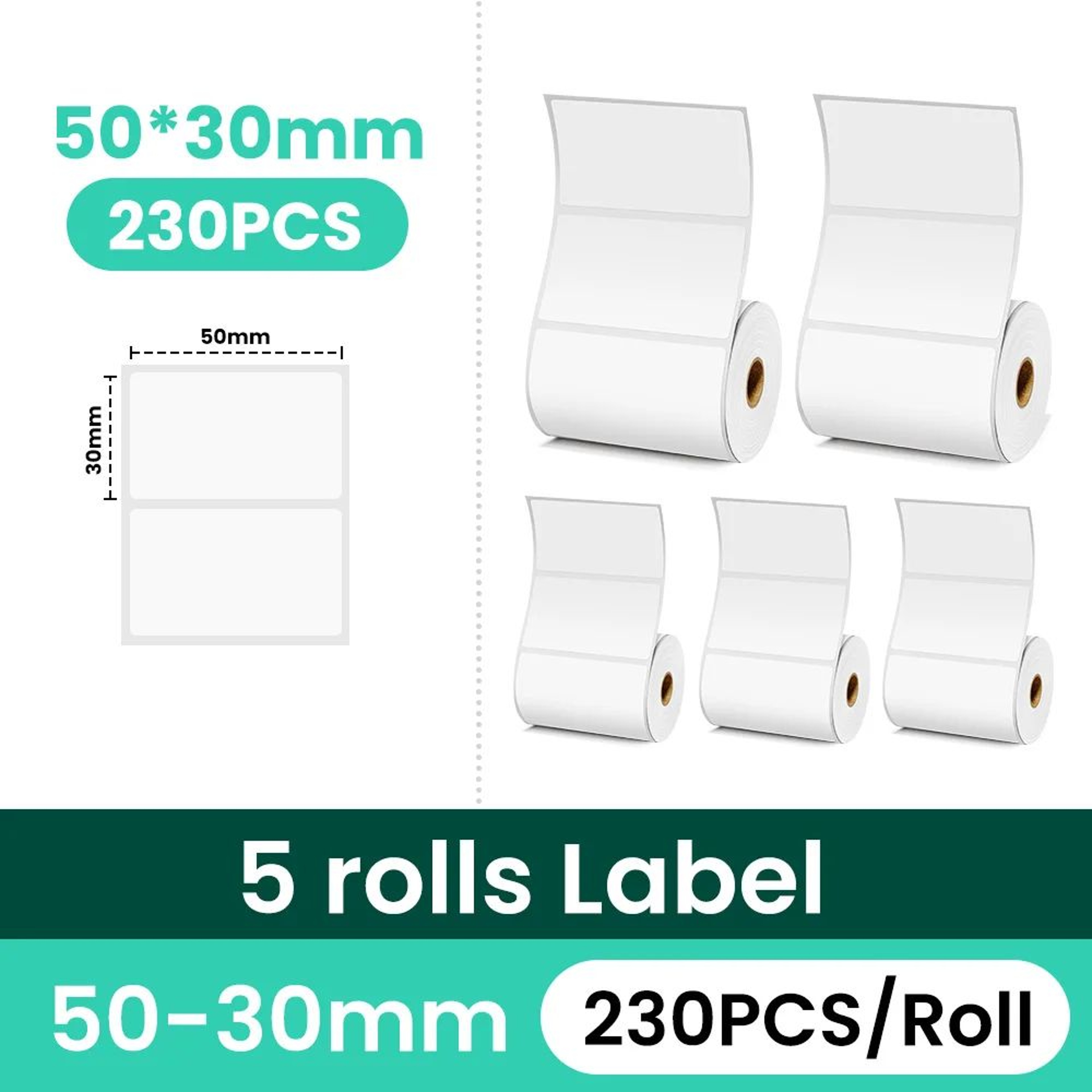 40 X 30mm White Thermal Label Stickers For M108 M110 M120 M200 M220 M221 Printers 6