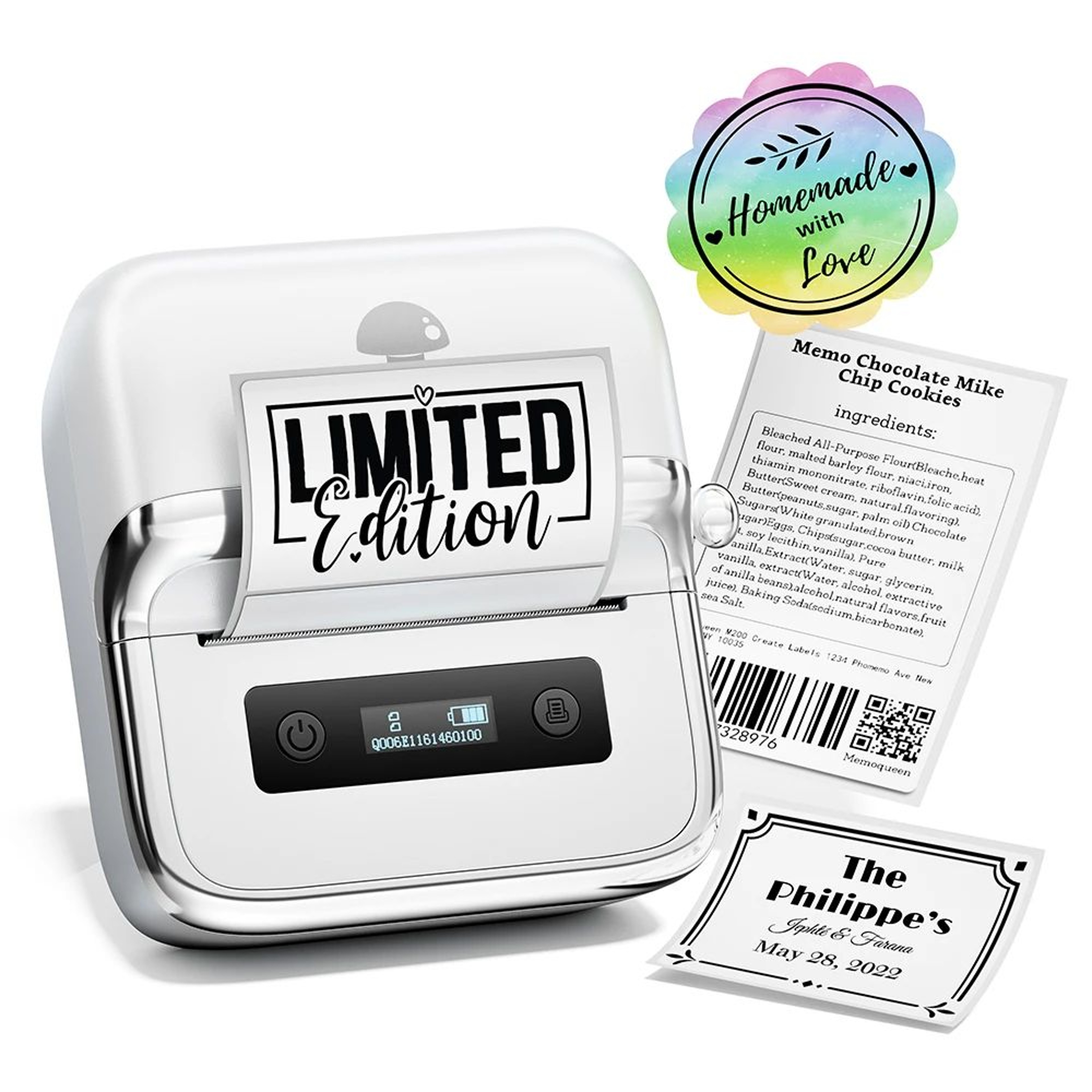 M250 Wireless Bluetooth Thermal Label Printer For Price Tags Barcodes And Organization 8