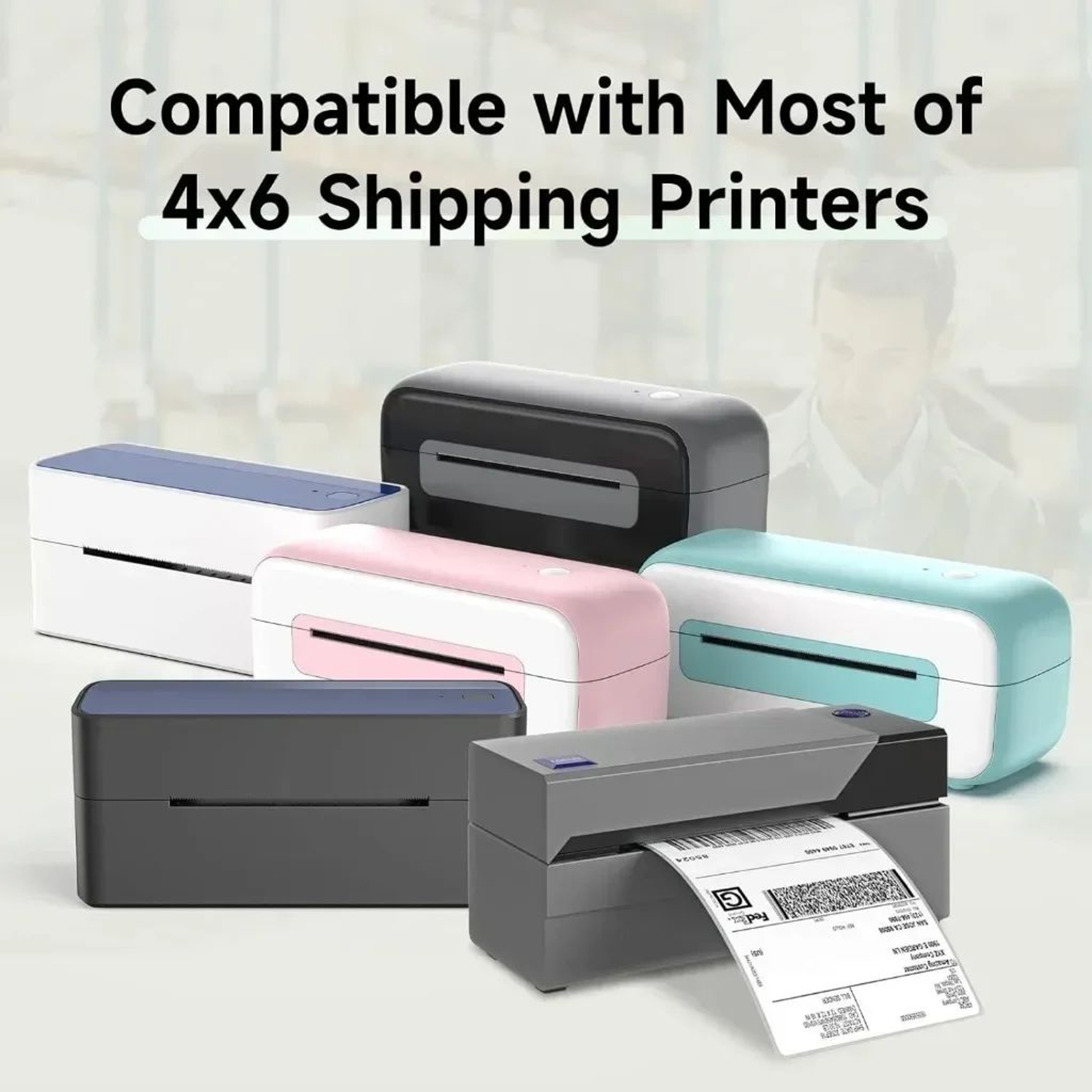 100PCS A6 4x6 Inch Thermal Shipping Labels For Barcode And Package Printing 5