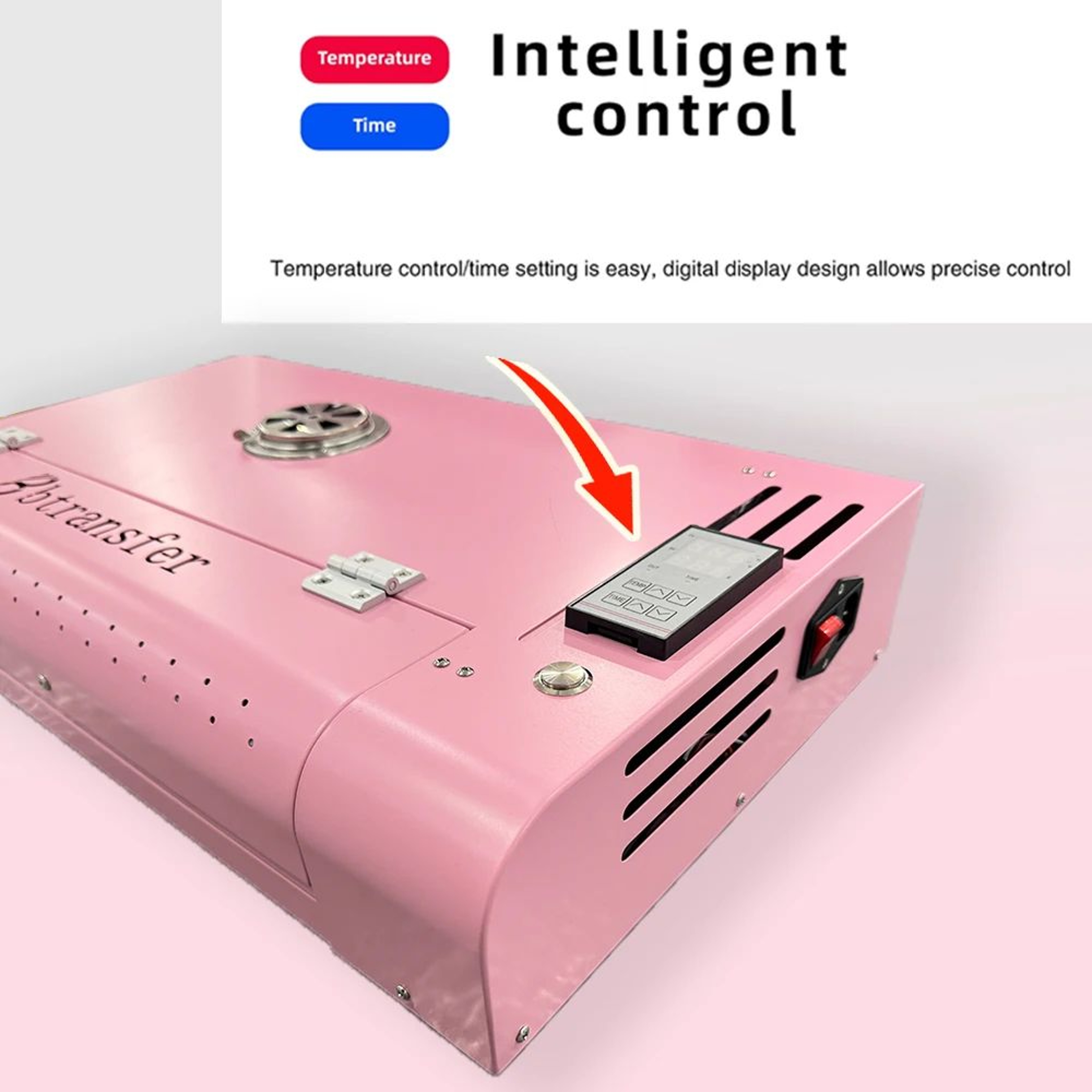 Pink A3 DTF Powder Curing Oven For Heat Transfer Printing 1
