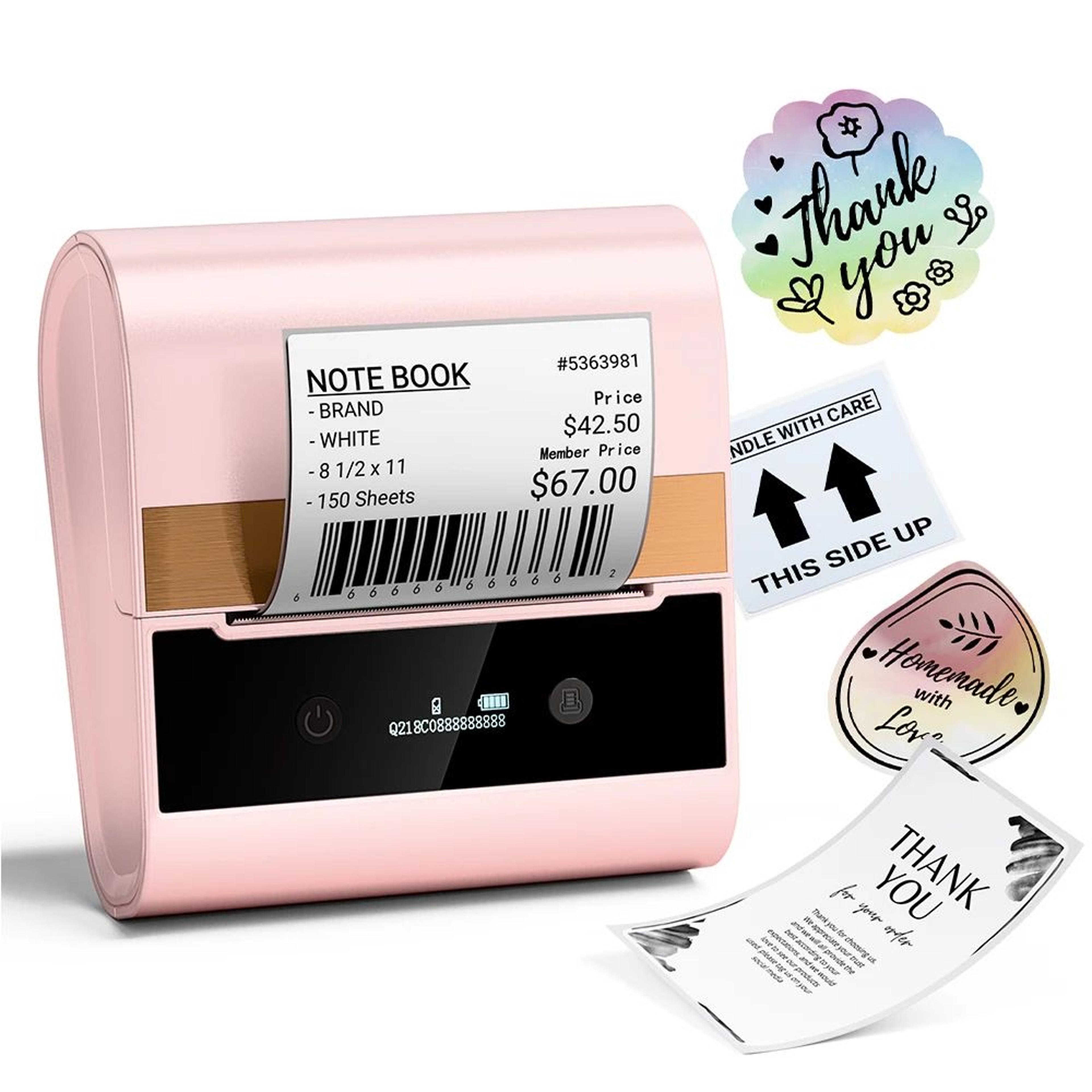M260 Portable Bluetooth Thermal Label Printer 2080mm For Business And Home Organization 7