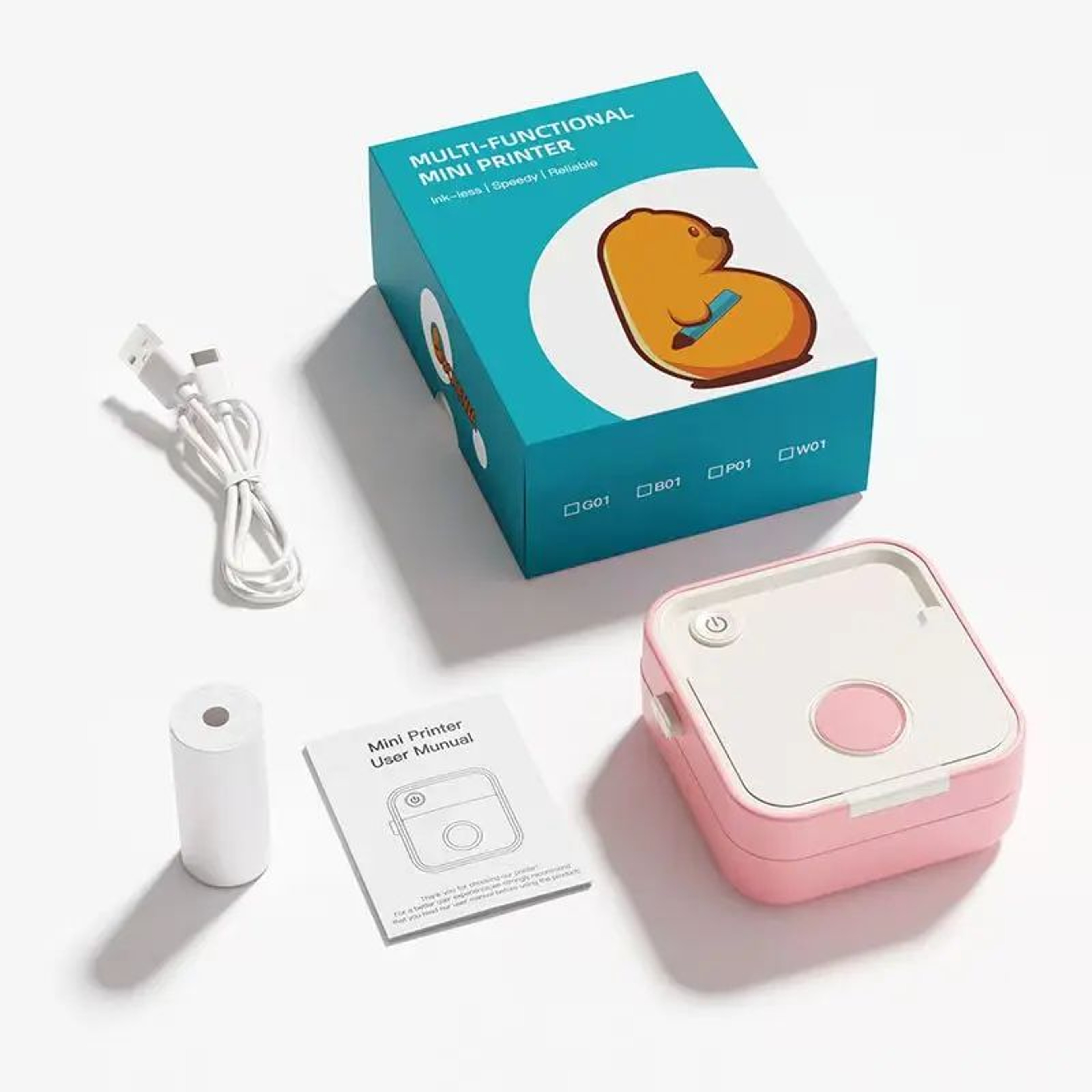 D5 Mini Portable Thermal Label Printer 1257mm Inkless Sticker Maker For Home And Office 8