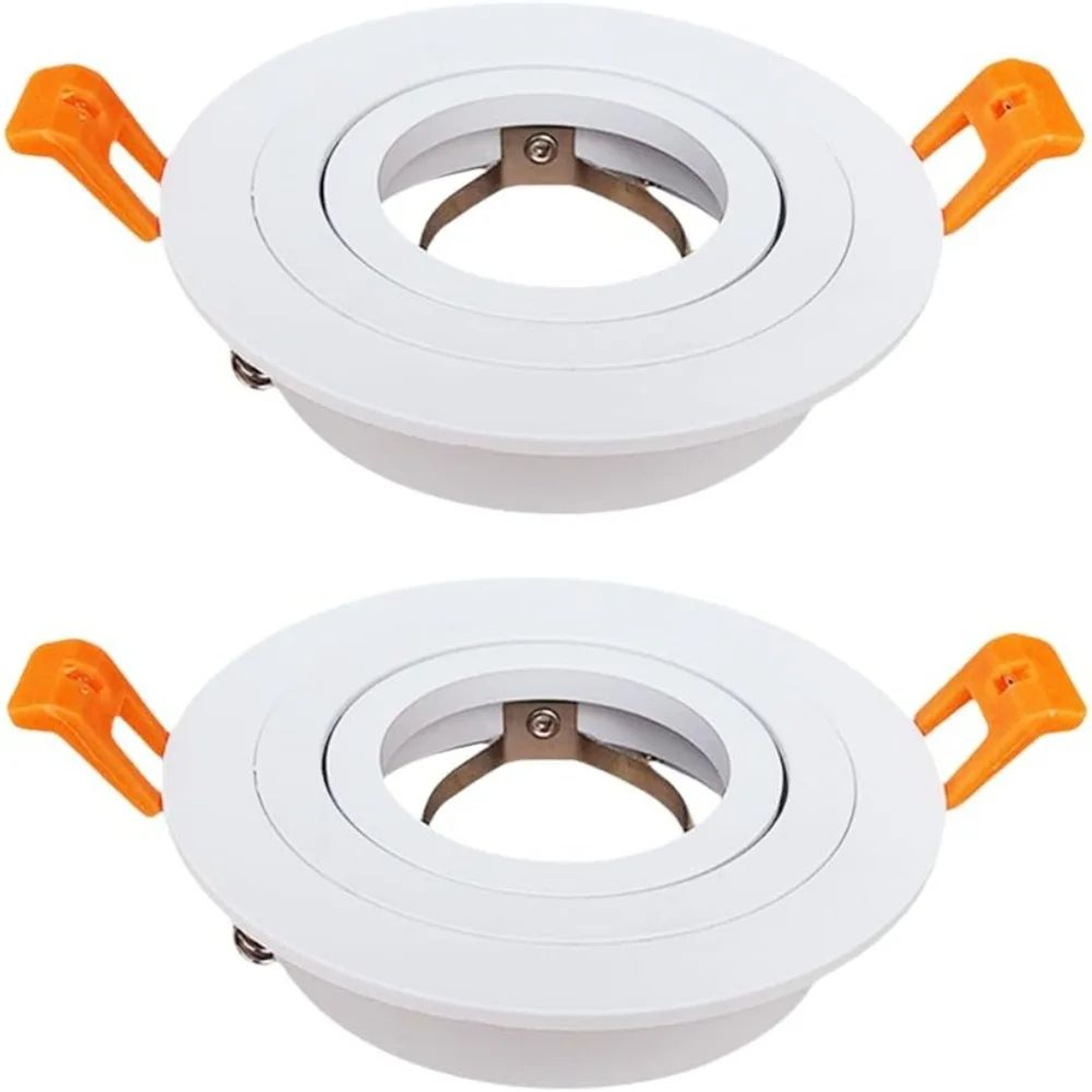 Adjustable Round Recessed LED Spotlight Frame GU10 MR16 Ceiling Downlight Holder 210PCS 7