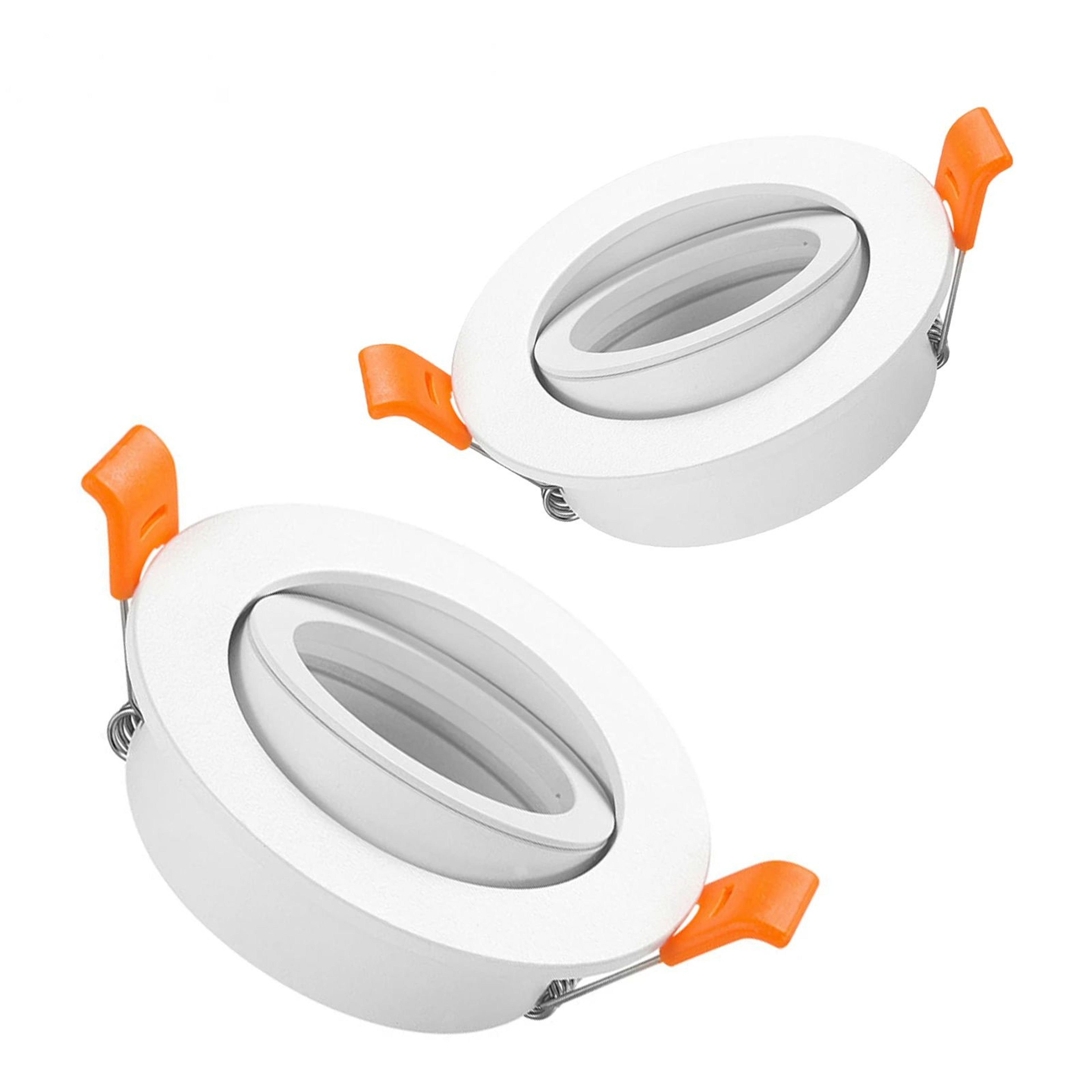 Adjustable Round Recessed Ceiling Spotlight Frame For GU10 MR16 Bulbs 256 Inch Cutout 5