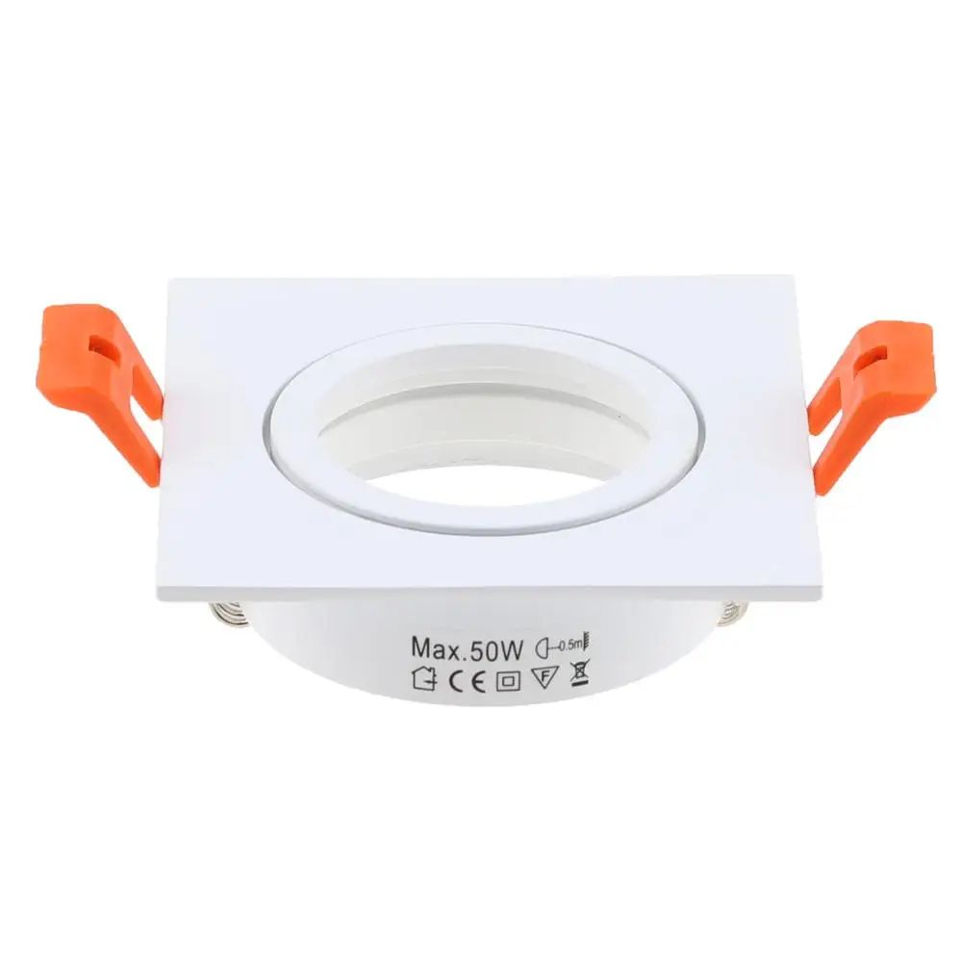 Adjustable Round Recessed Ceiling Spotlight Frame For GU10 MR16 Bulbs 256 Inch Cutout 13