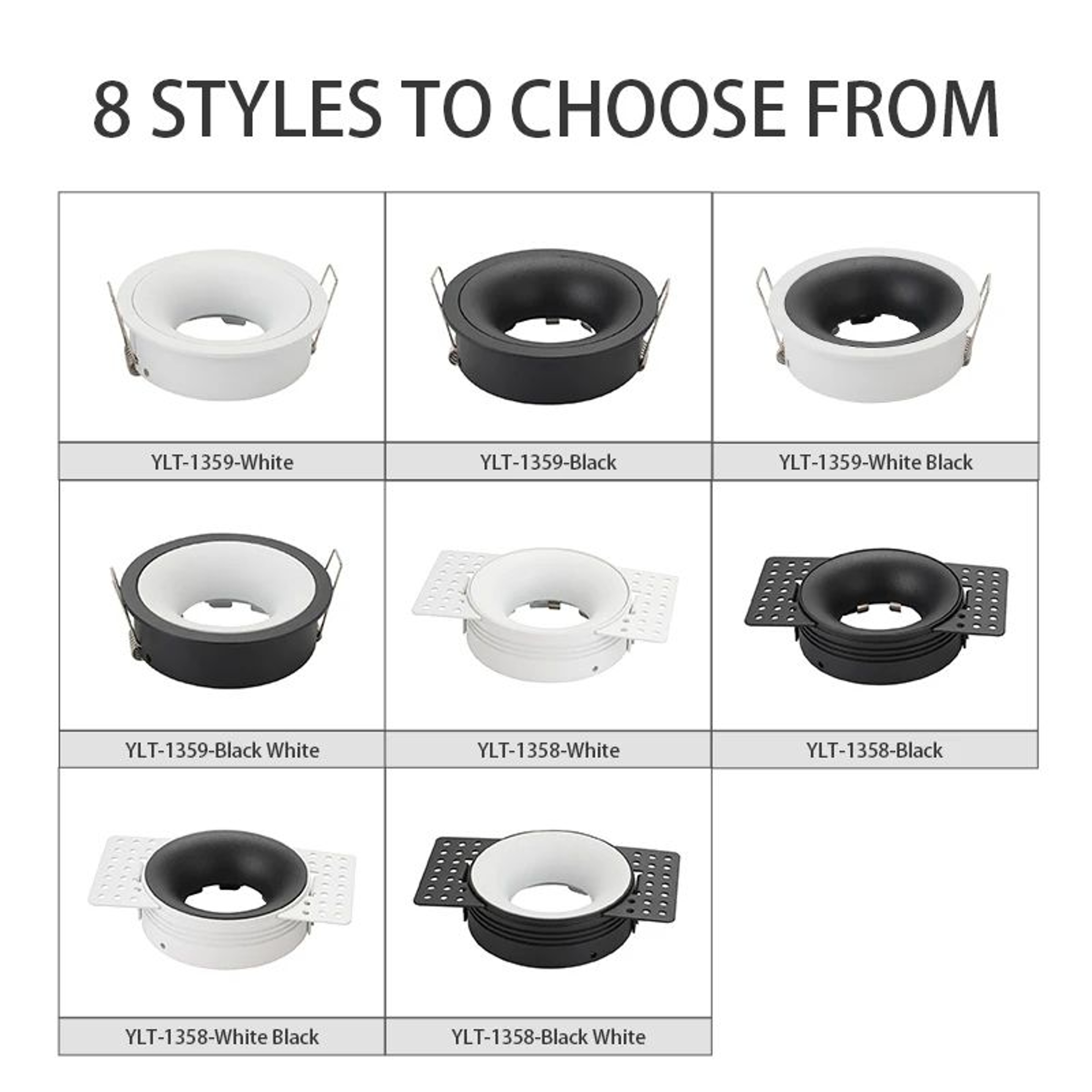 Frameless Adjustable Recessed Ceiling Spotlight Frame For GU10 MR16 Bulbs 1