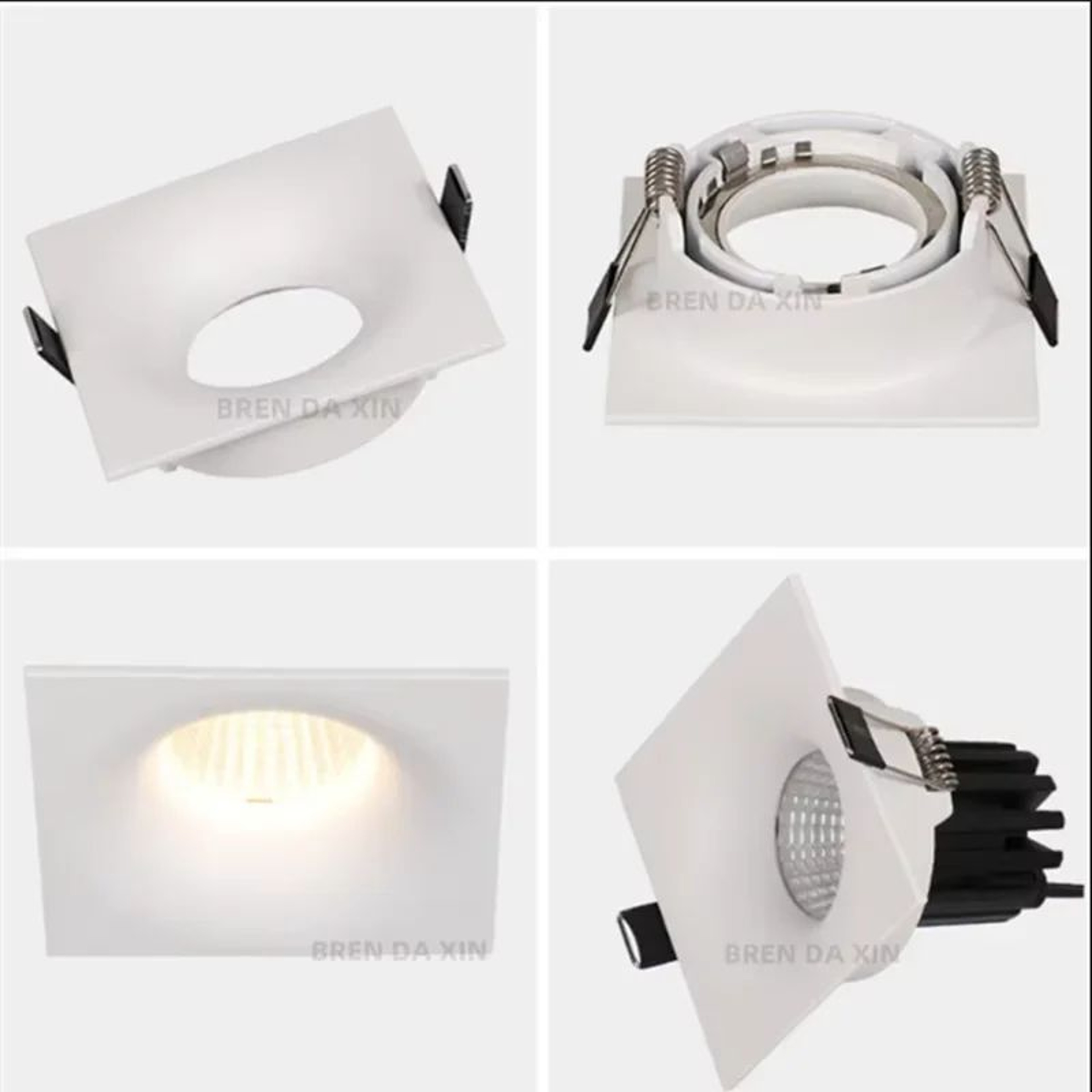 Aluminum GU10 MR16 Spotlight Frame For Modern Indoor Ceiling Lighting 2