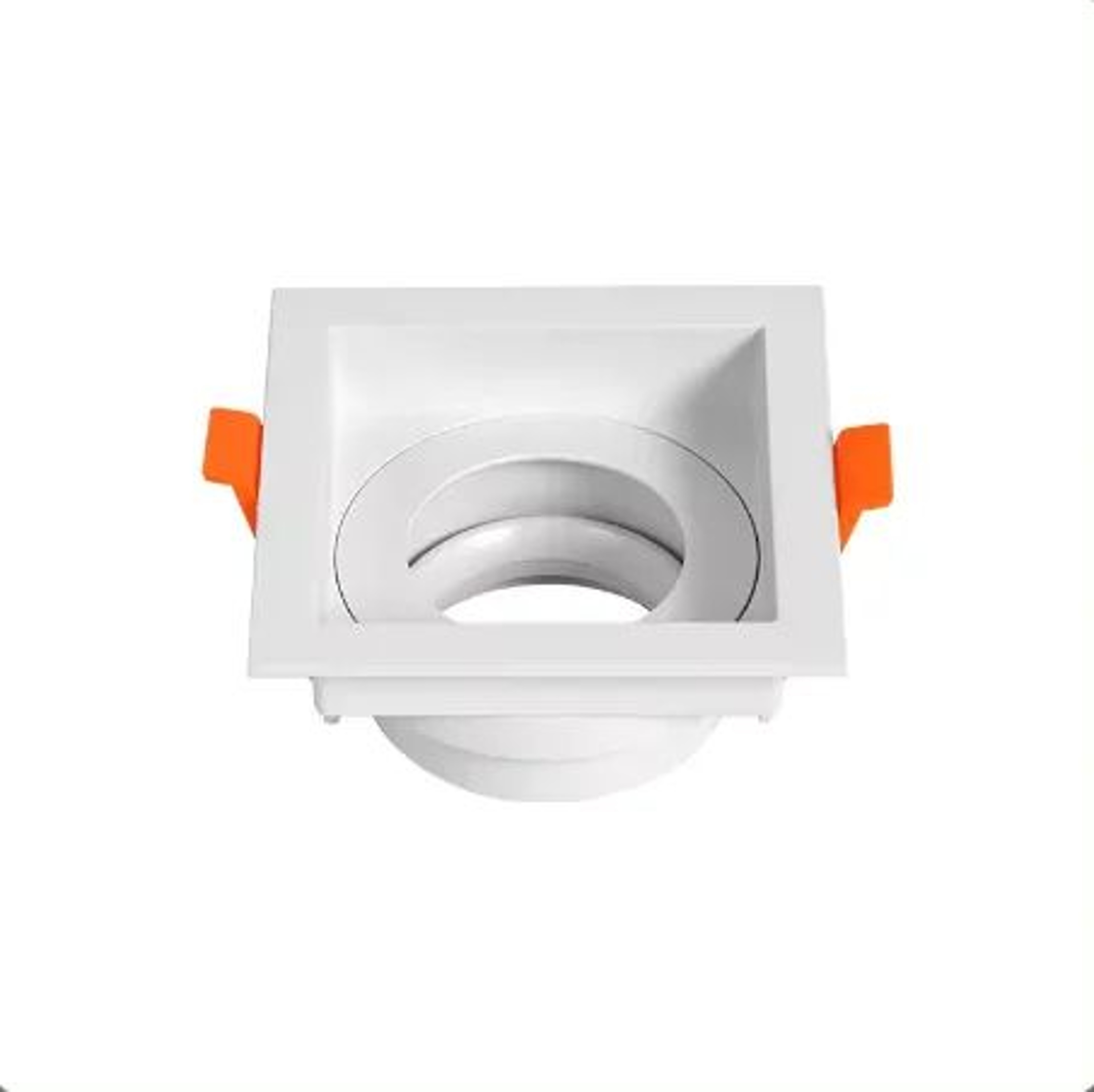 Double Recessed LED Spotlight Frame GU10 MR16 Rectangular Aluminum Ceiling Downlight Housing 6
