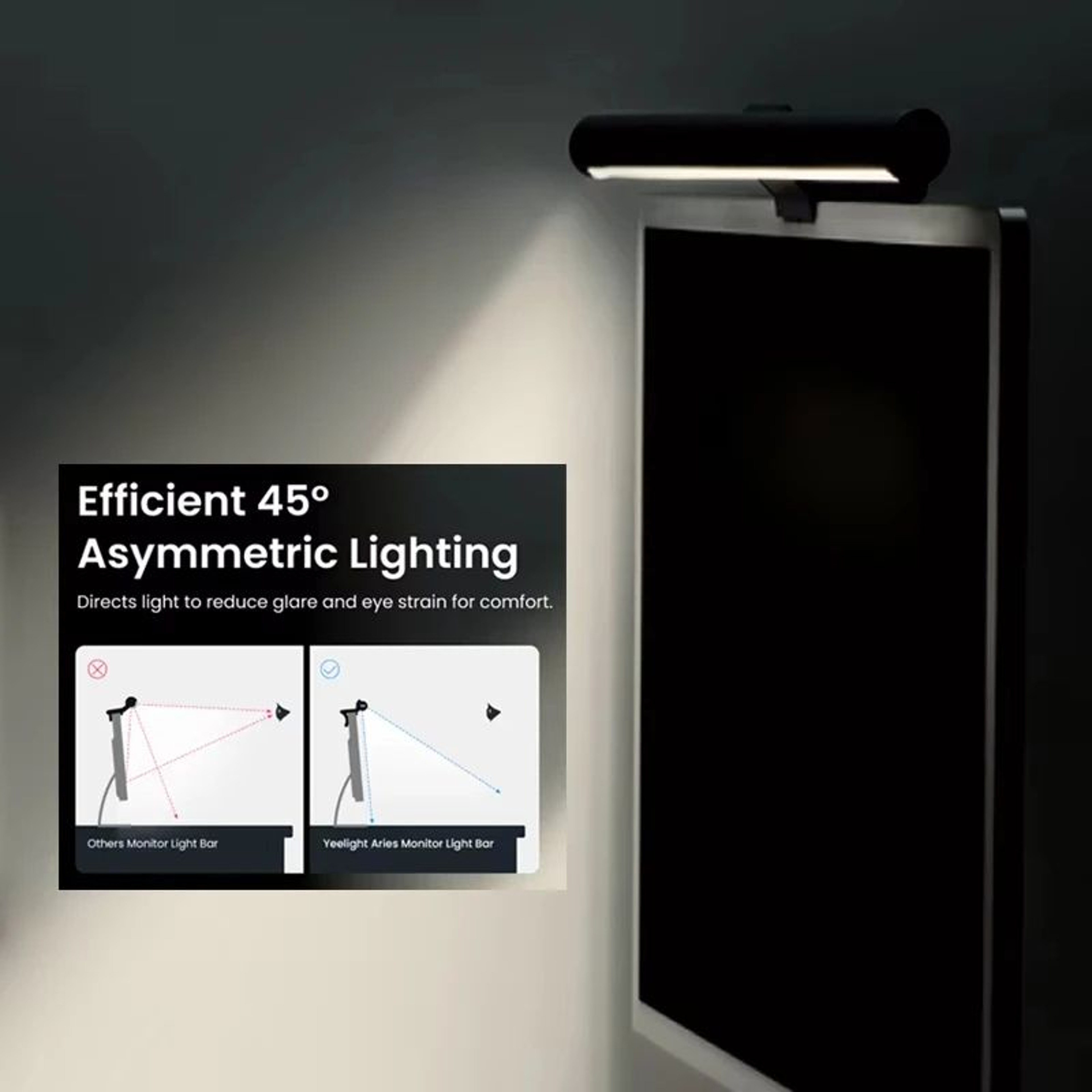 LED Monitor Light Bar With Touch Control 3Level Dimming And Adjustable Color Temperature 2