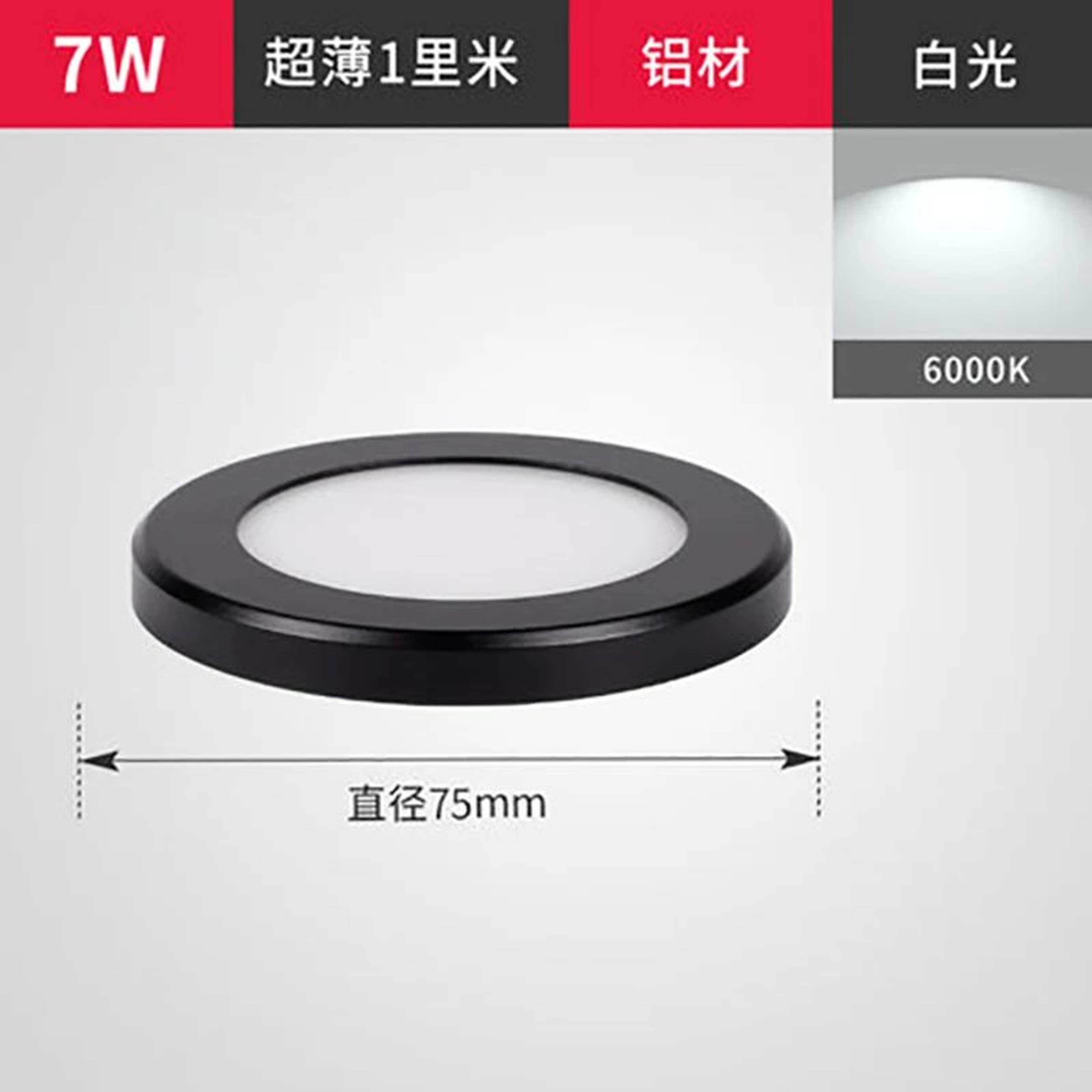 Ultra Thin Round LED Surface Mounted Downlight 5W 7W For Kitchen And Cabinet Lighting 17