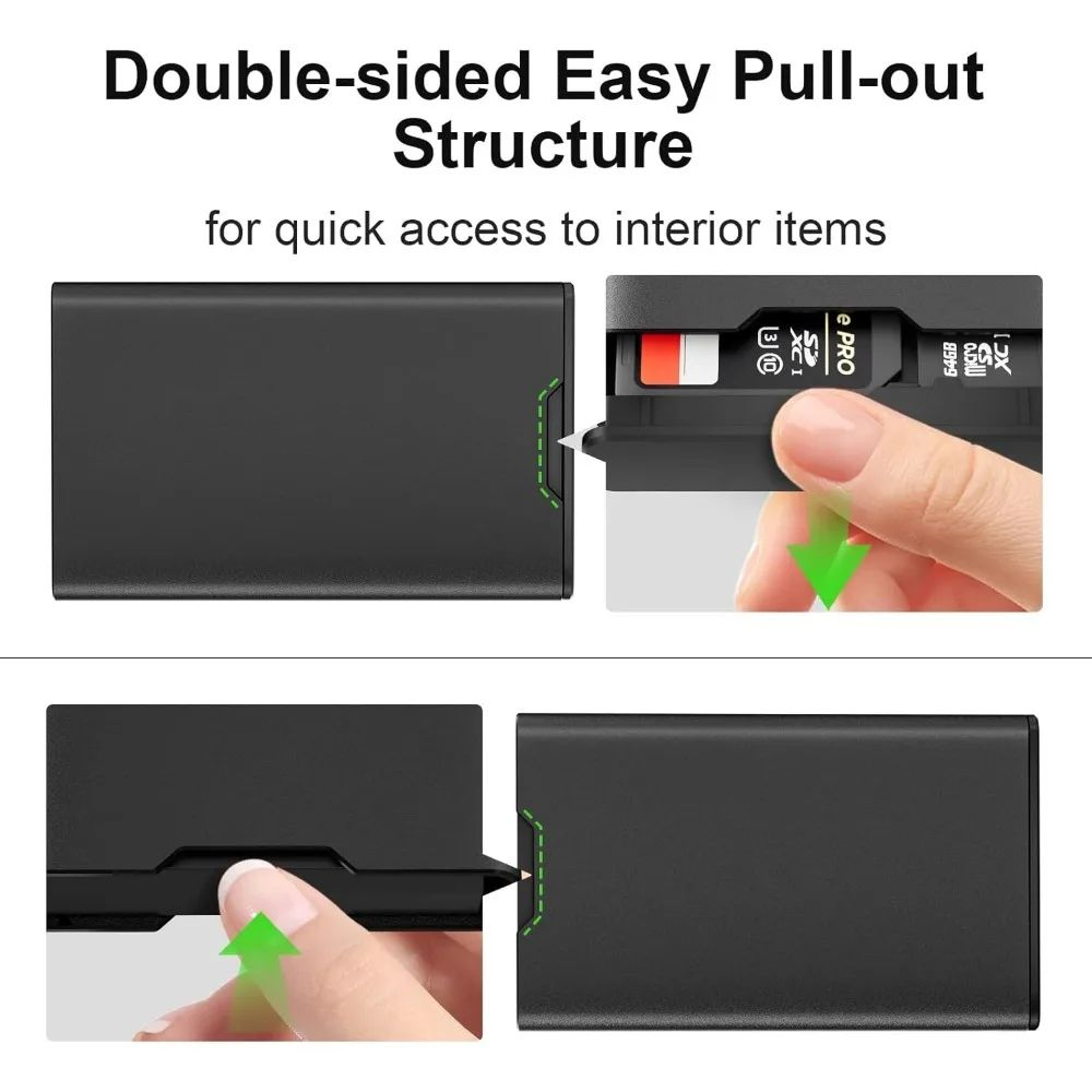 Shockproof Micro SD Card Storage Case  6Slot Compact Memory Card Holder 1
